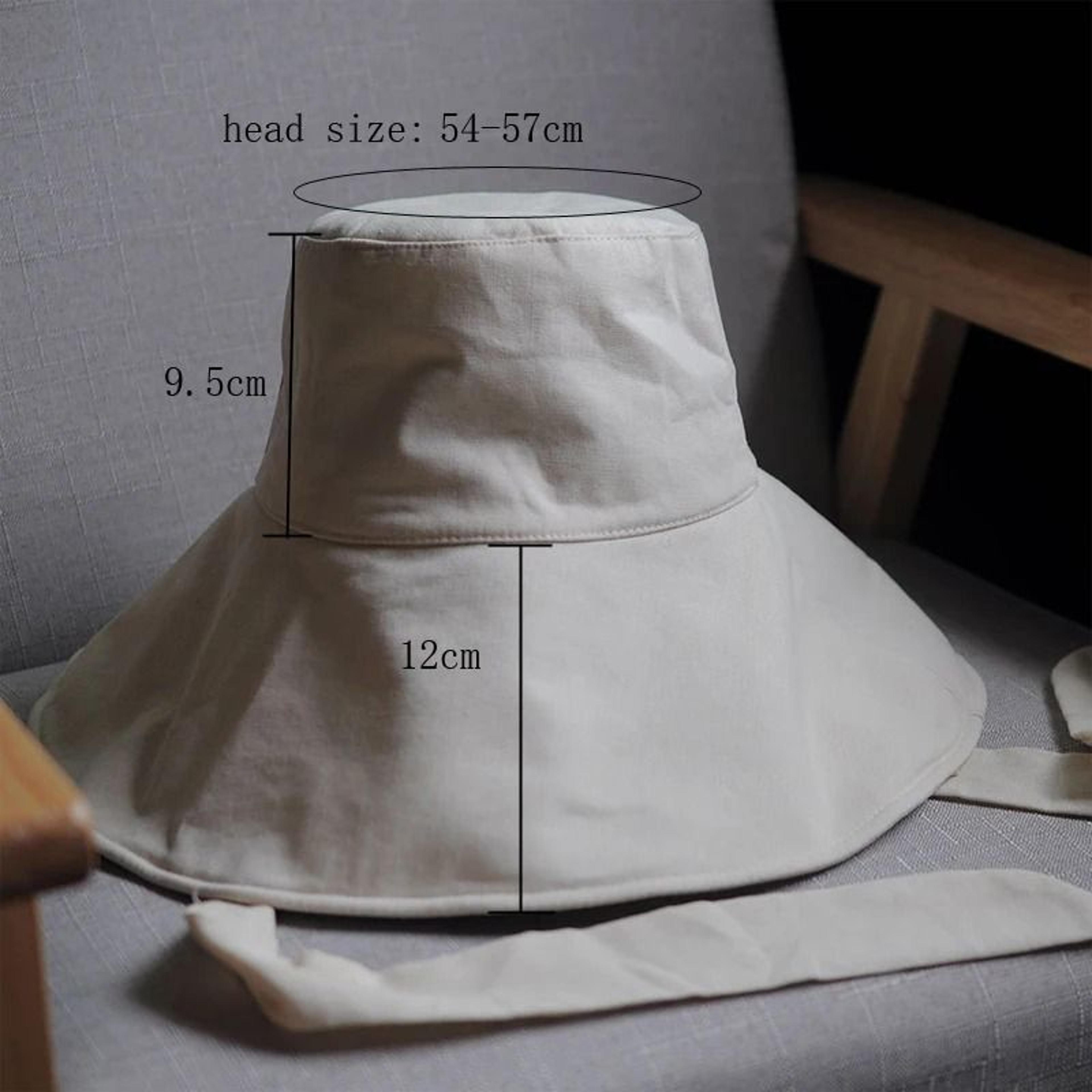 Womens UV Bucket Hat Wide Brim Sun Hat Foldable Cotton Linen Beach Cap With Adjustable Chin Strap 8
