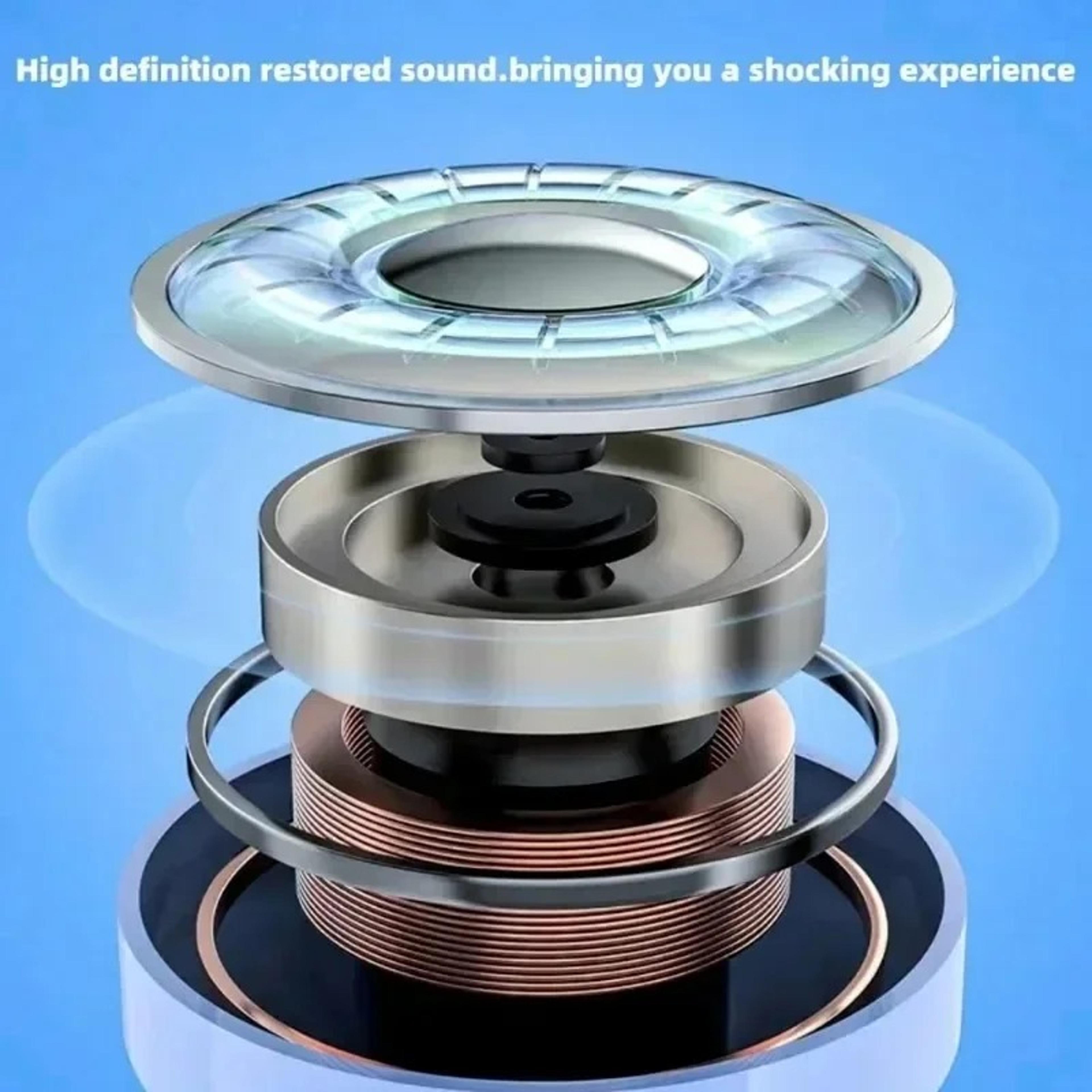 Transparent Wireless Bluetooth Earbuds With ENC Noise Cancelling  LED Digital Display Charging Case 9