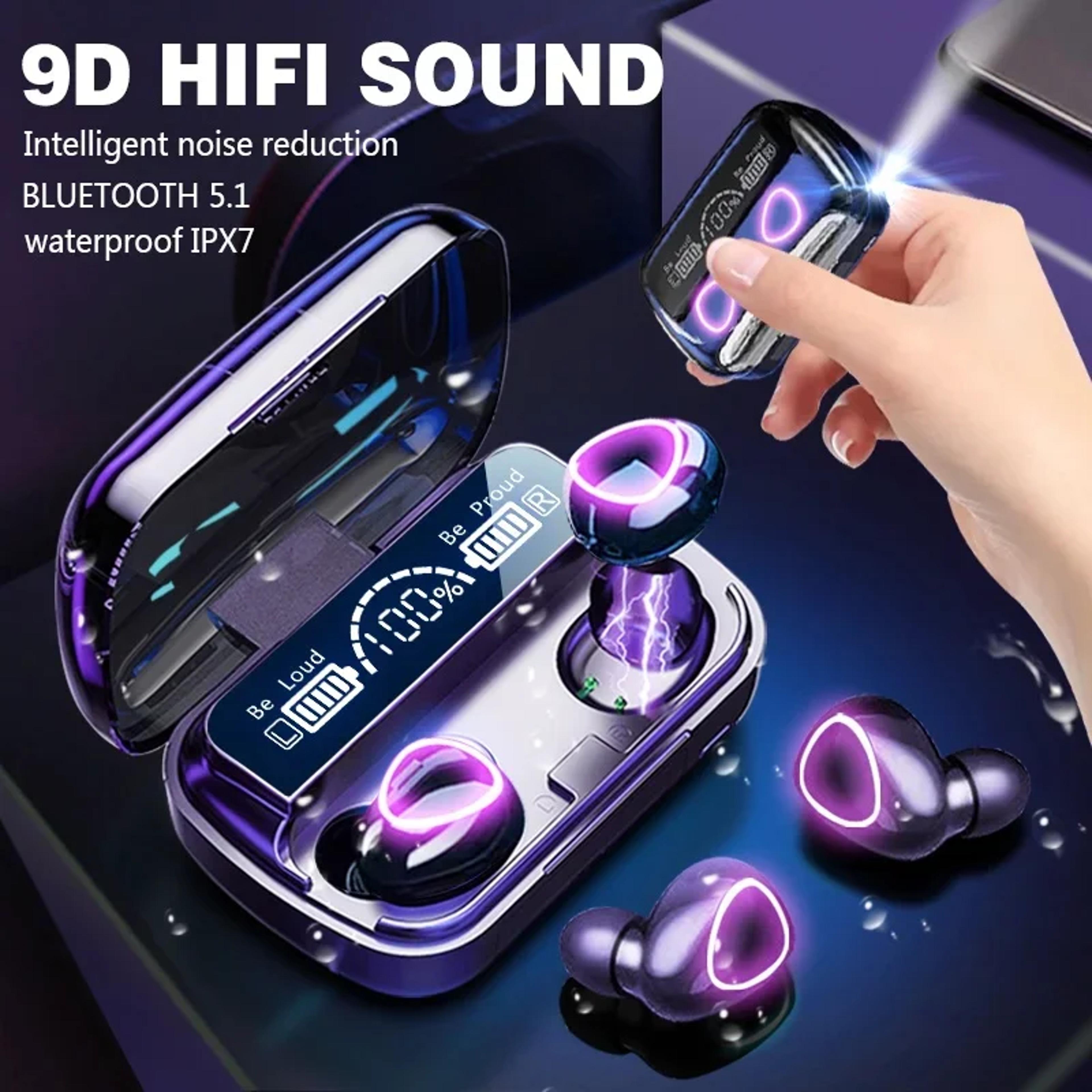 Bluetooth Earbuds Wireless Earbuds With Charging Case Waterproof TWS Headphones With HD Microphone 1
