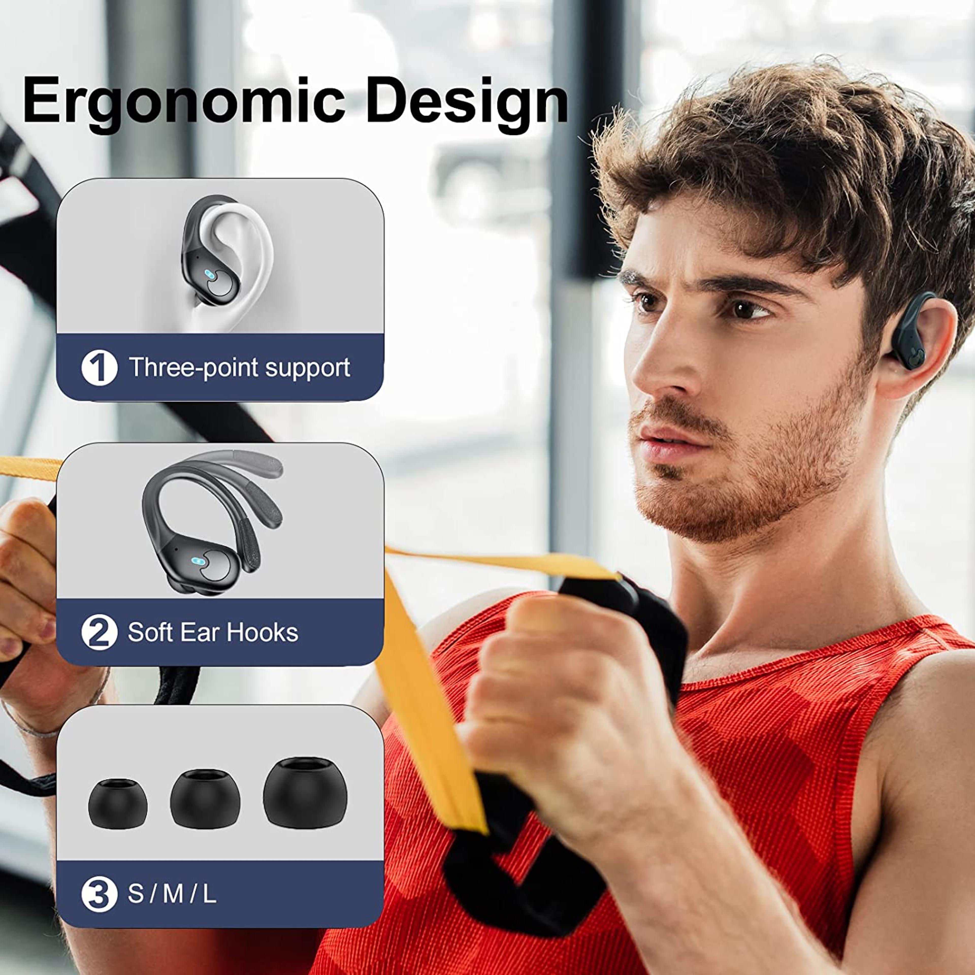 BX30 Bluetooth Earbuds With LED Display HiFi Stereo  Secure Sports Fit 1