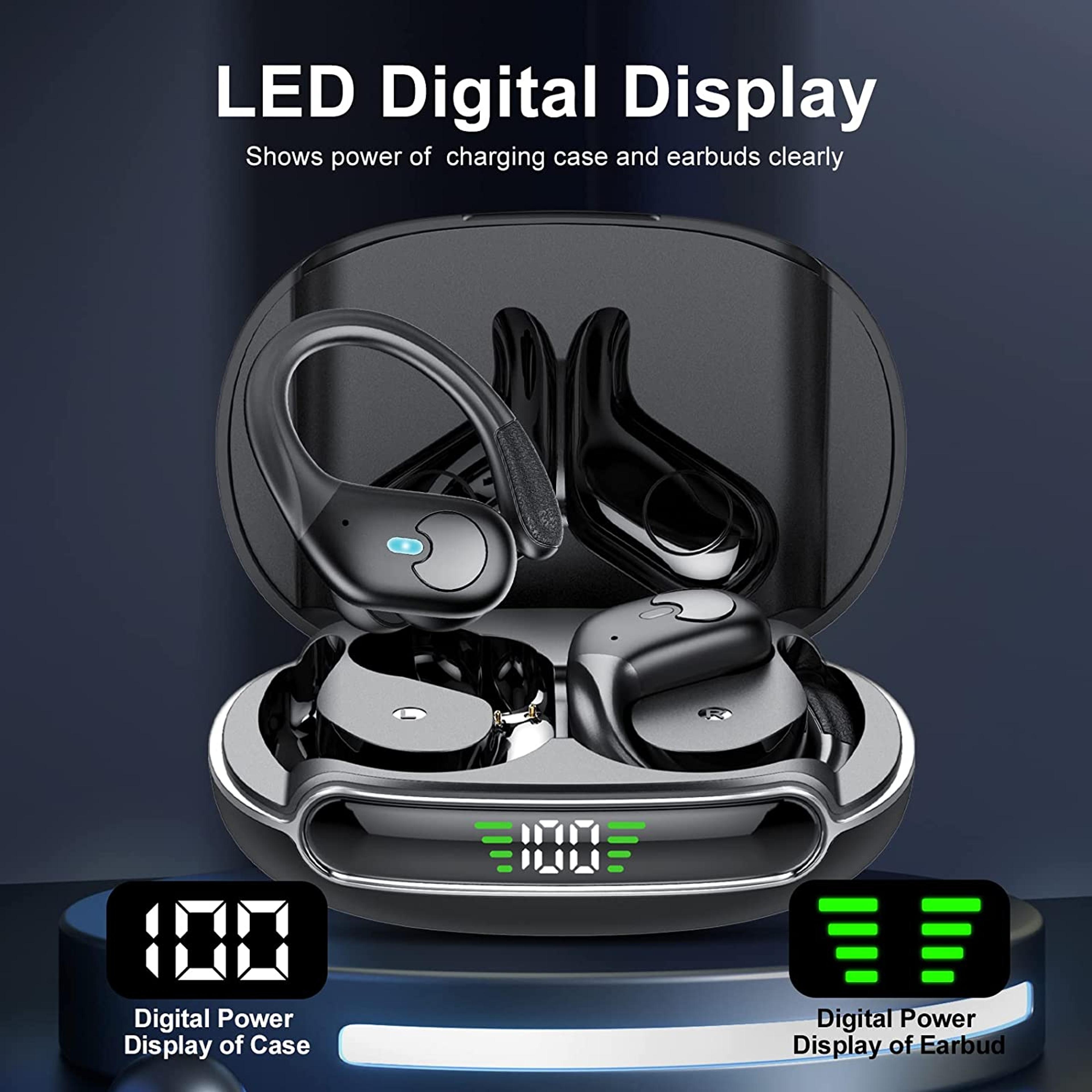 BX30 Bluetooth Earbuds With LED Display HiFi Stereo  Secure Sports Fit 2