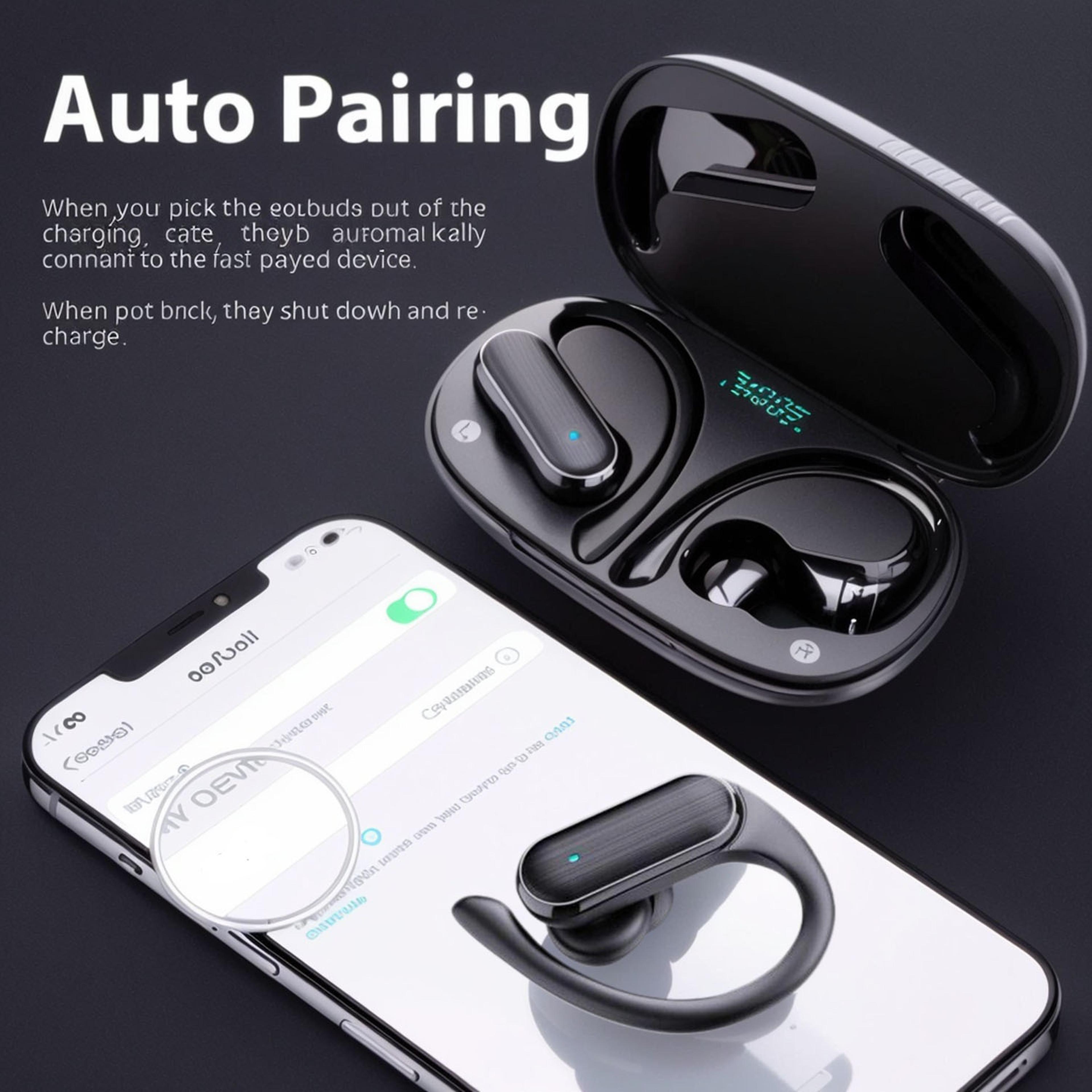 Bluetooth Earbuds With HD Stereo Sound Touch Control  SweatResistant Wireless Design 6