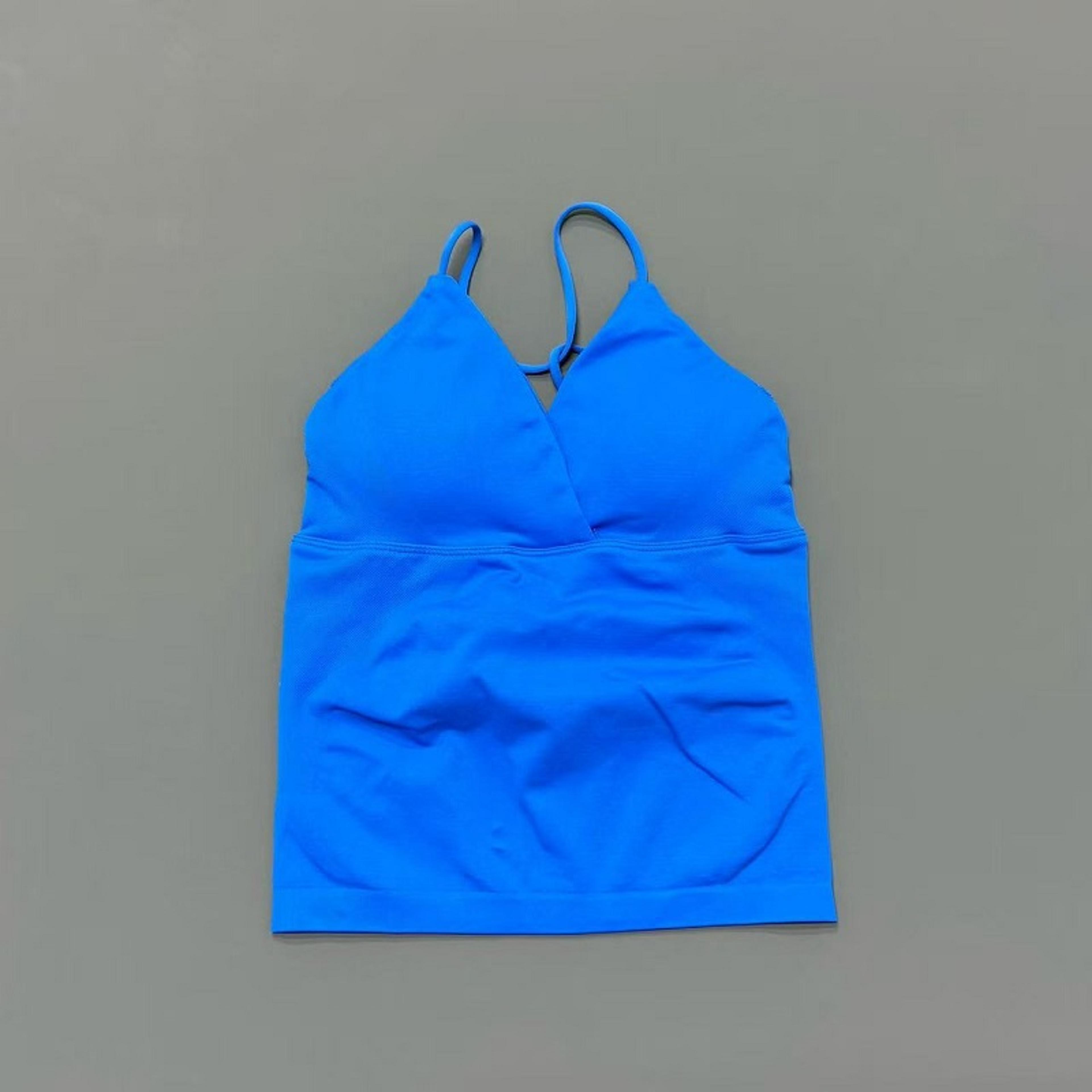 Vision Twist Front Yoga Tank Top For Women Halter VNeck Longline Workout Top With High Stretch 1
