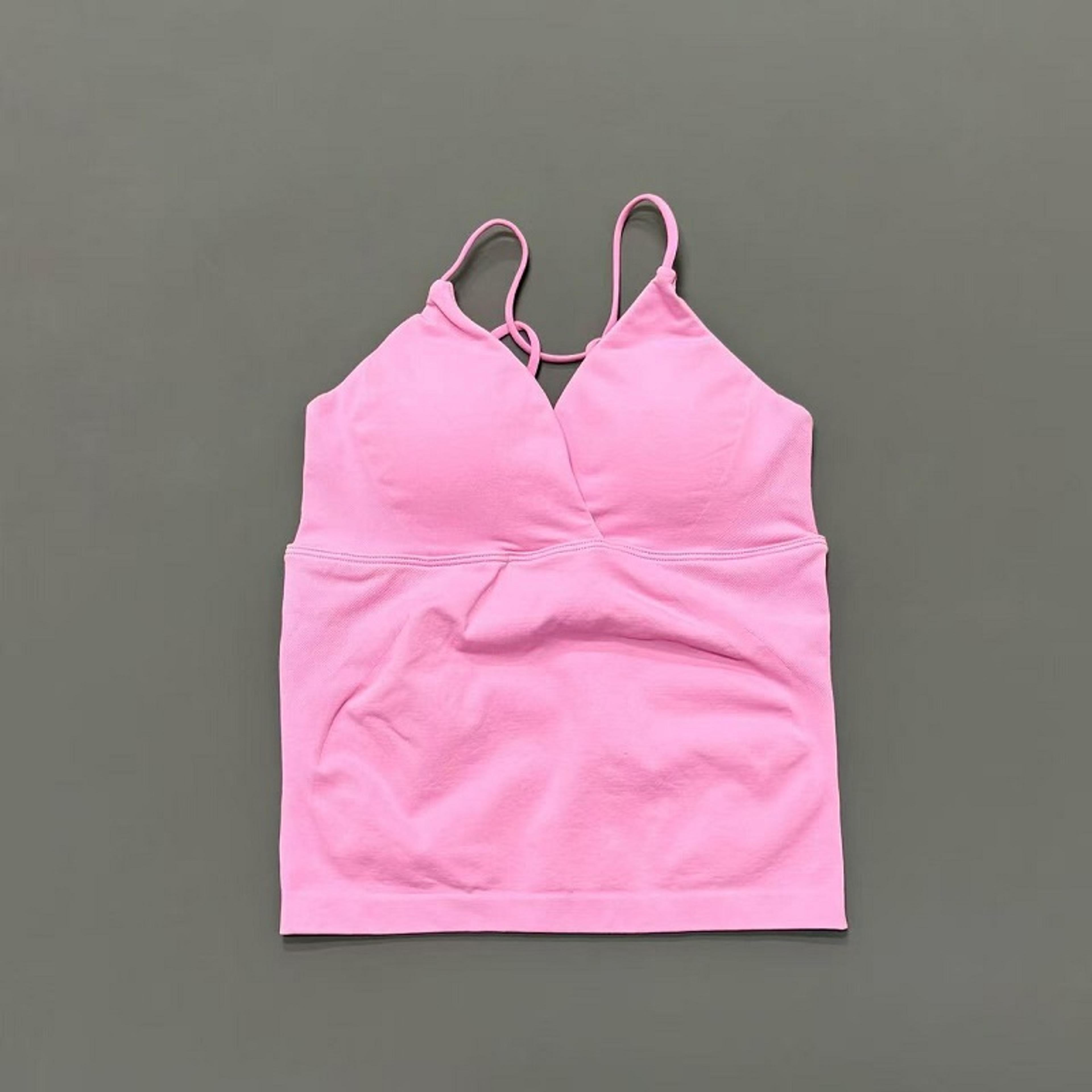Vision Twist Front Yoga Tank Top For Women Halter VNeck Longline Workout Top With High Stretch 4