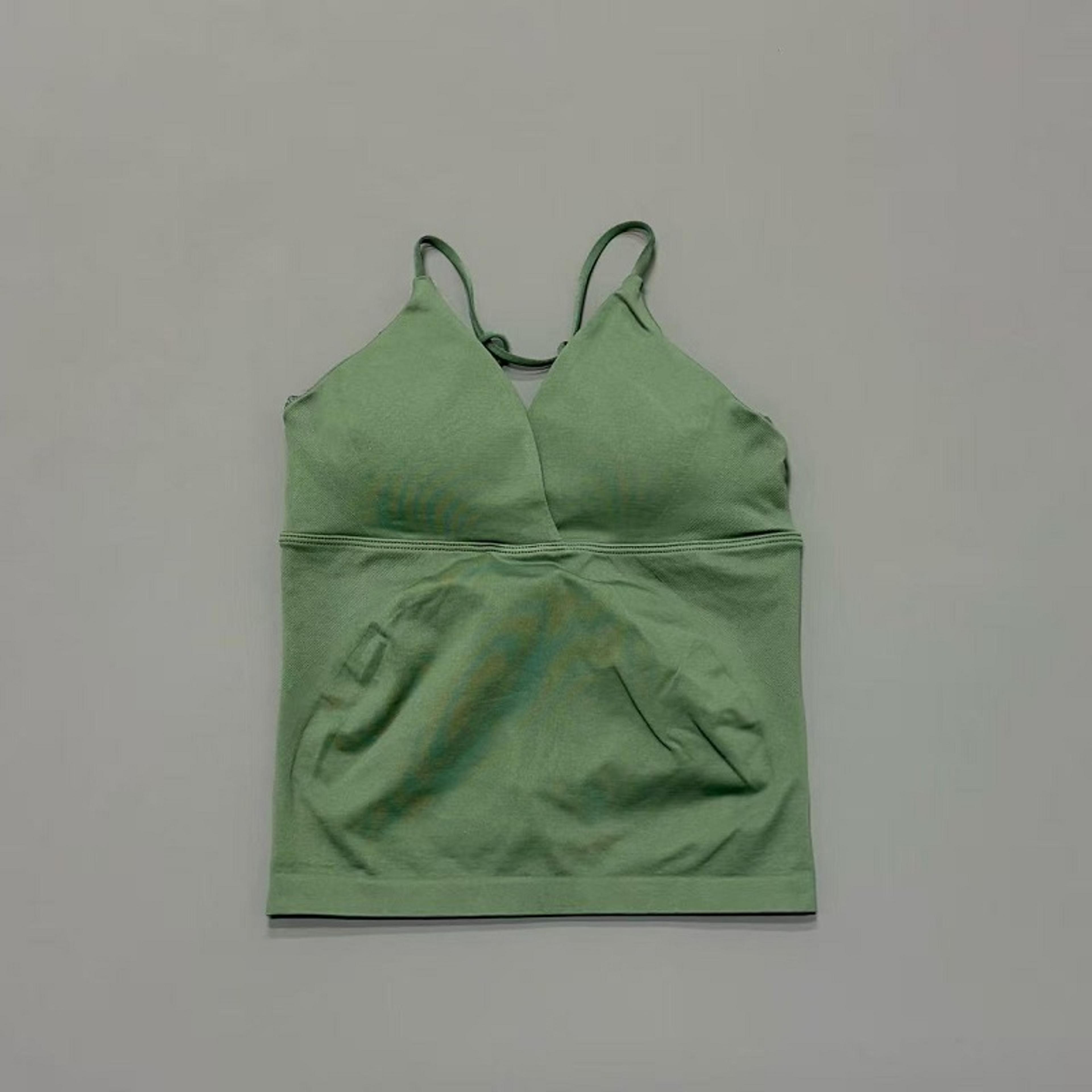 Vision Twist Front Yoga Tank Top For Women Halter VNeck Longline Workout Top With High Stretch 5