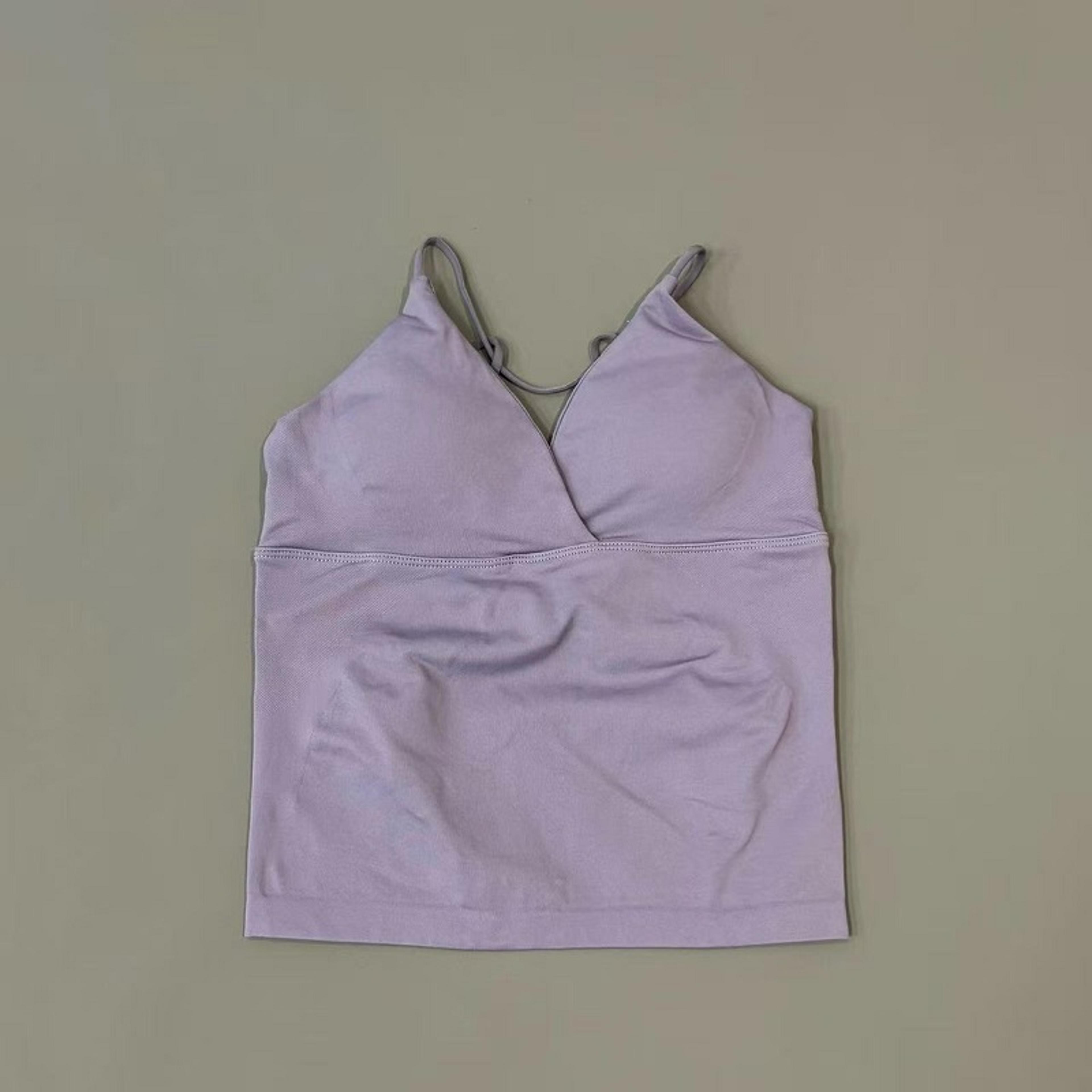 Vision Twist Front Yoga Tank Top For Women Halter VNeck Longline Workout Top With High Stretch 8