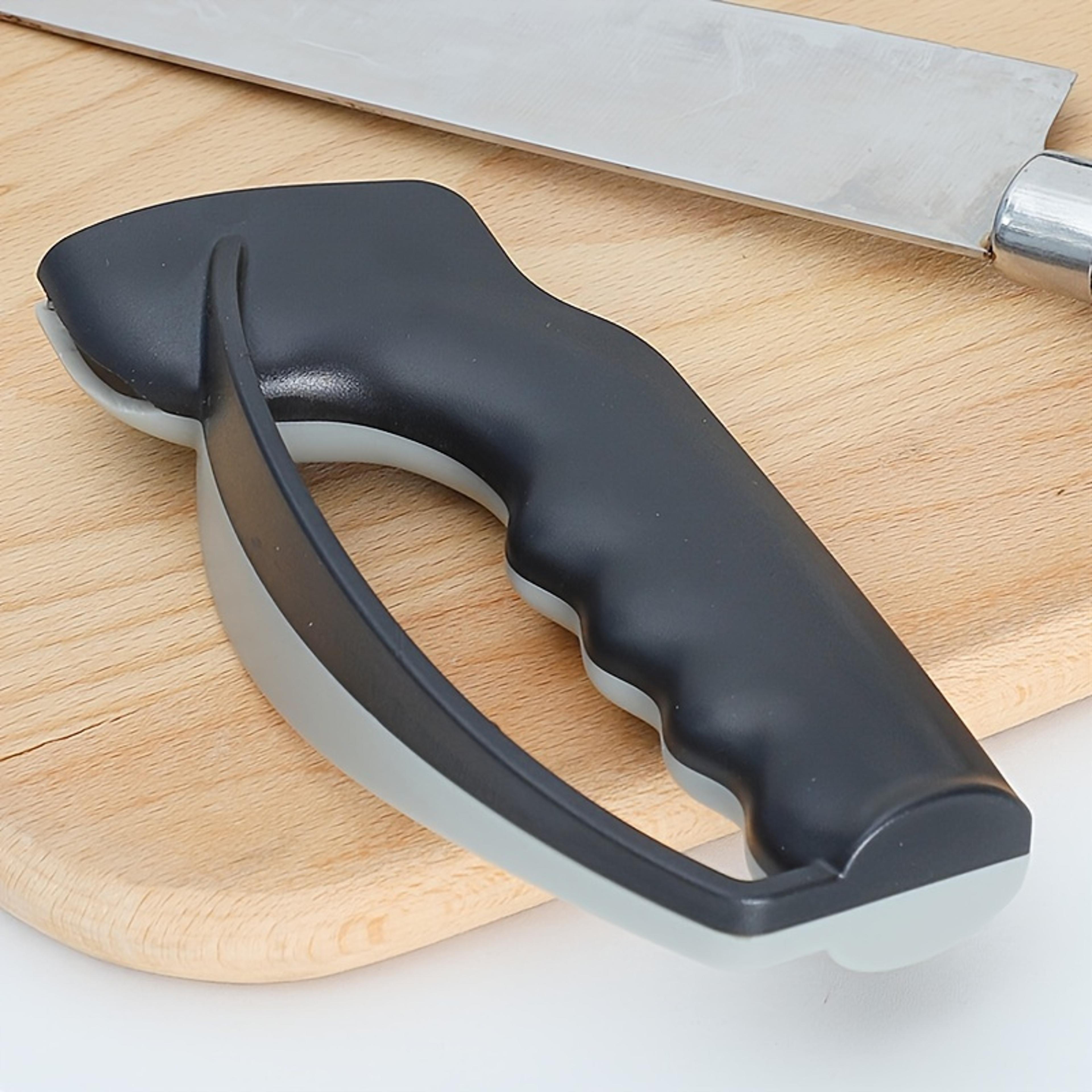 portable manual knife sharpener for kitchen knives compact blade edge restorer
