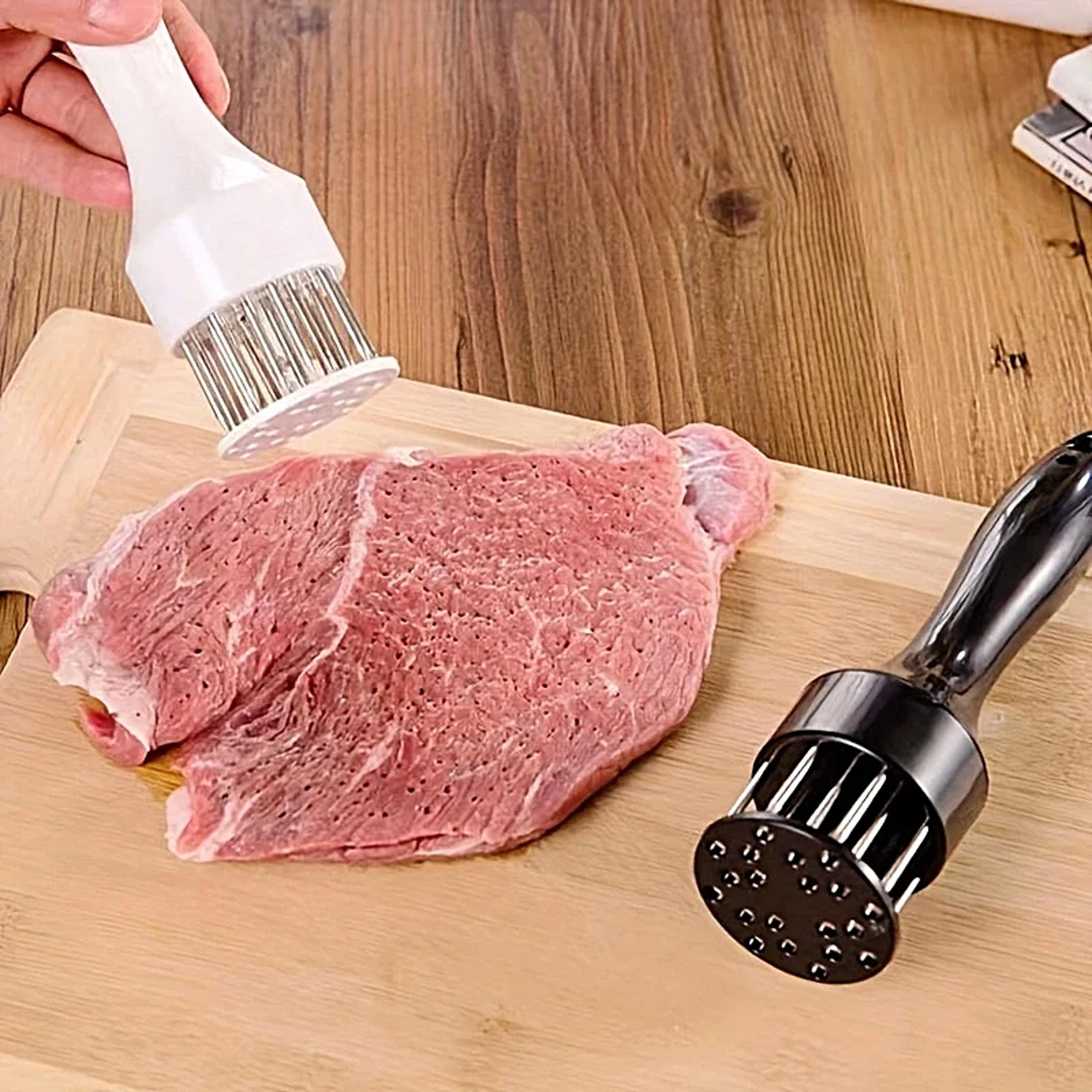 Premium Meat Tenderizer Stainless Steel Steak Tenderizer Needle Tool For Juicy Flavorful Meat 2