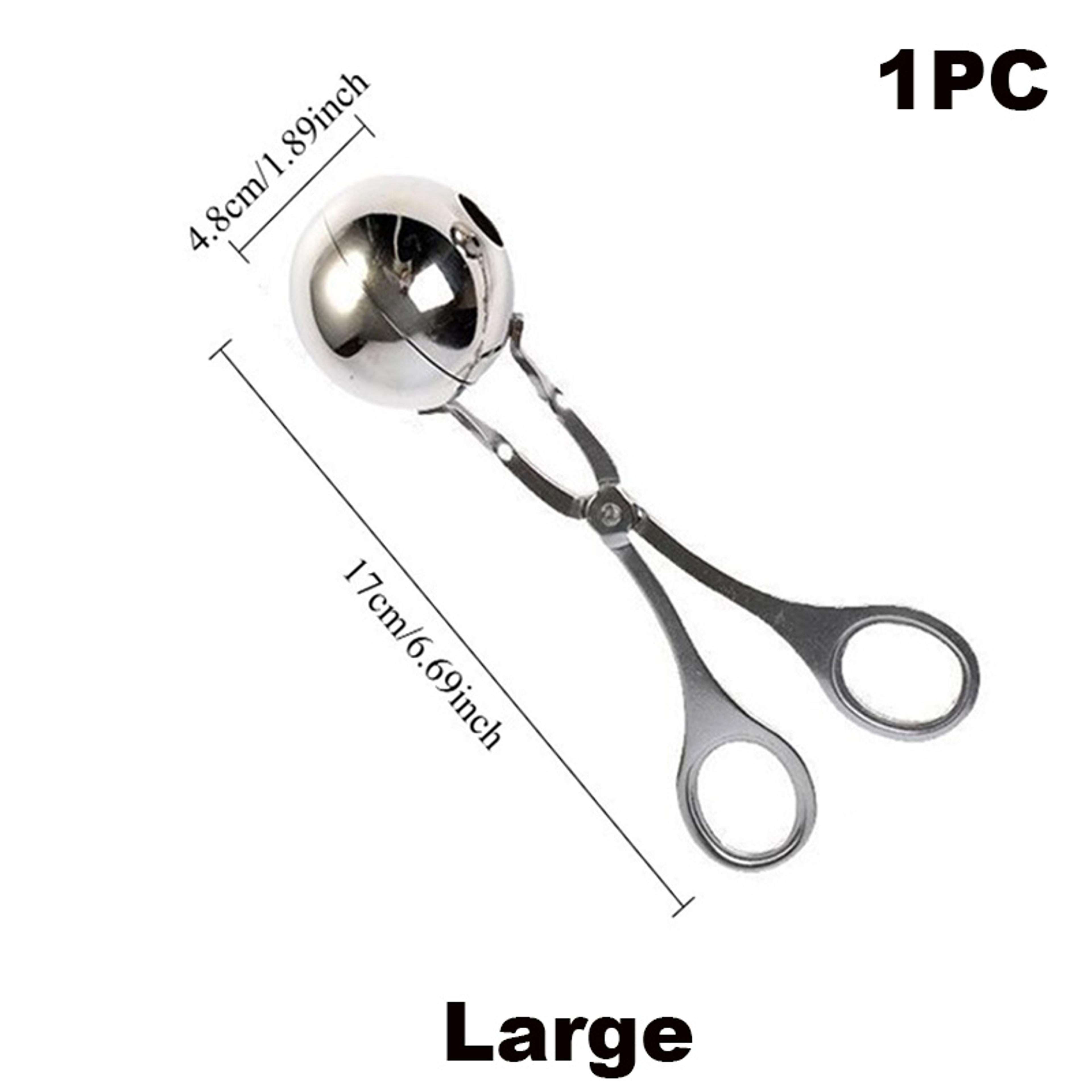 Stainless Steel Meatball Maker Tongs With NonStick Scoop  Detachable AntiSlip Handles 2