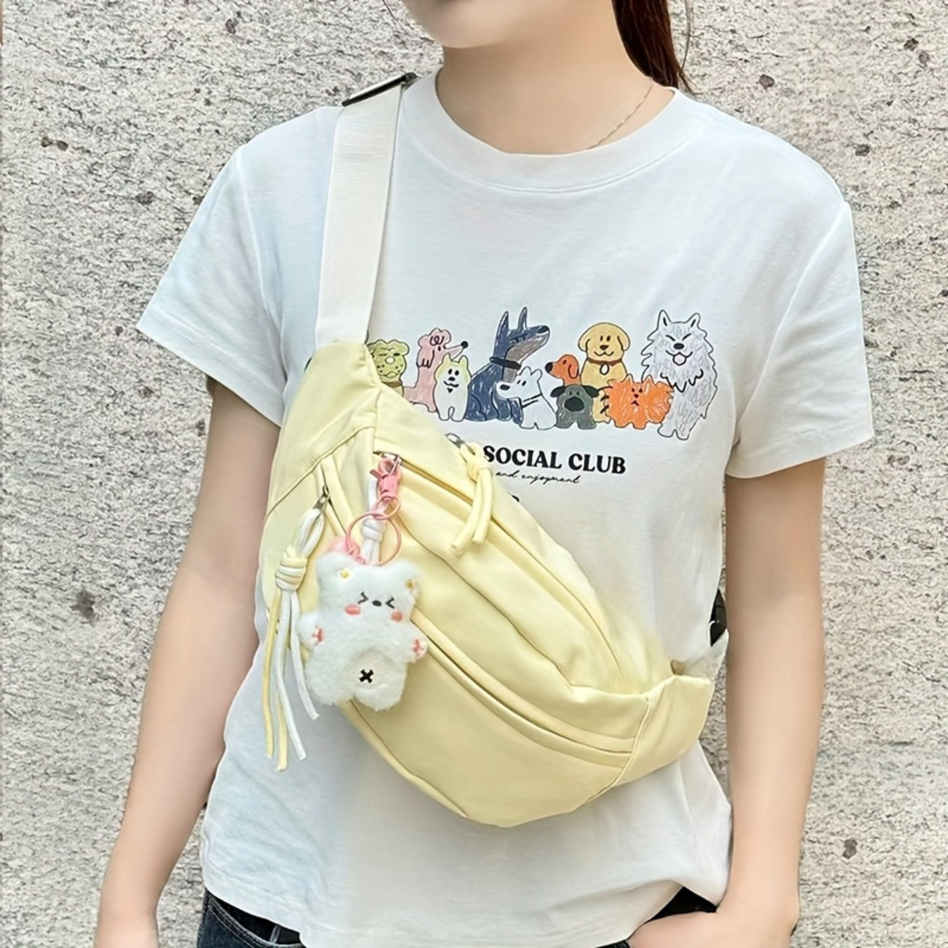 Style Womens Crossbody Bag Lightweight Nylon Chest  Sling Bag For Everyday Travel 2
