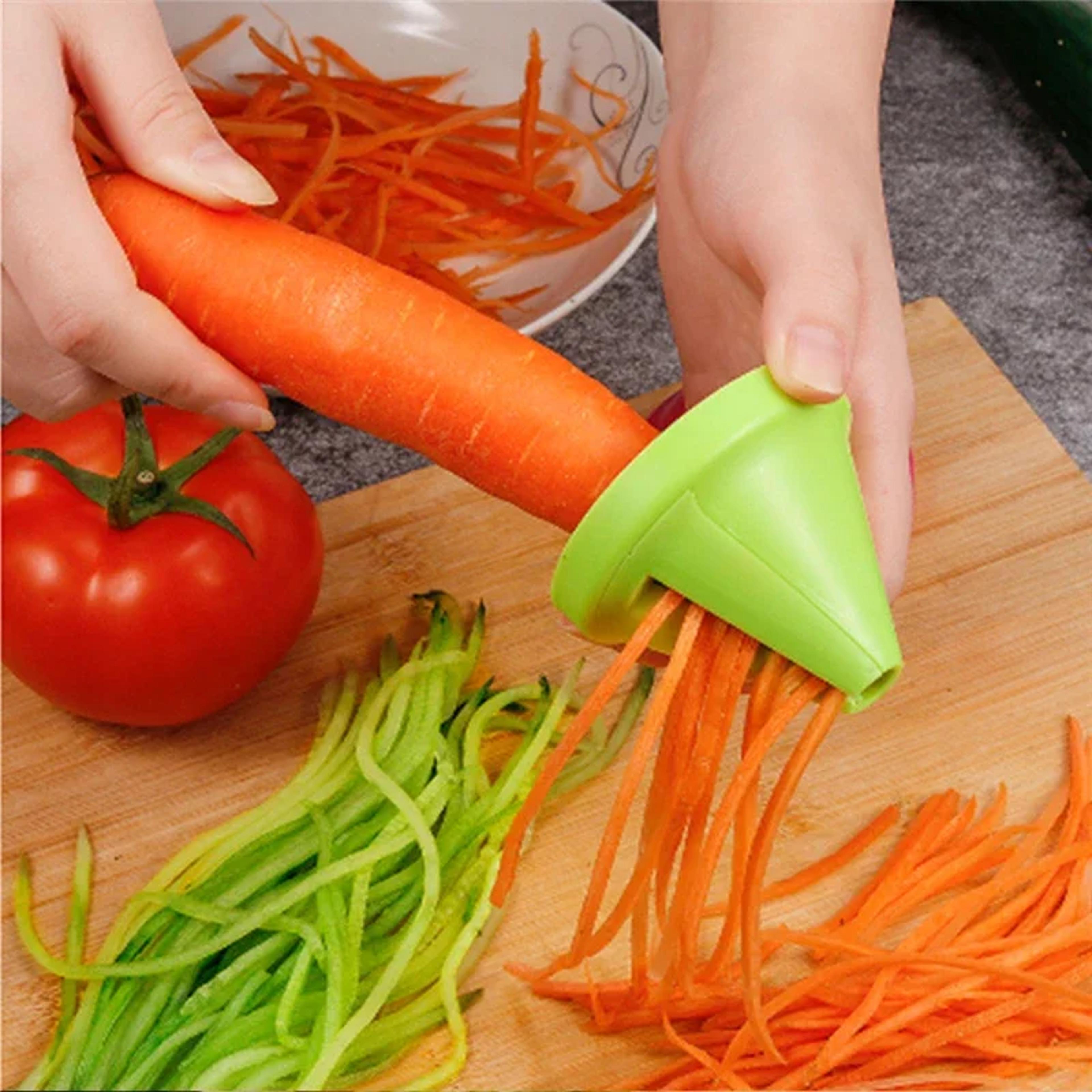 rotary vegetable slicer with interchangeable blades vegetable spiralizer & kitchen grater