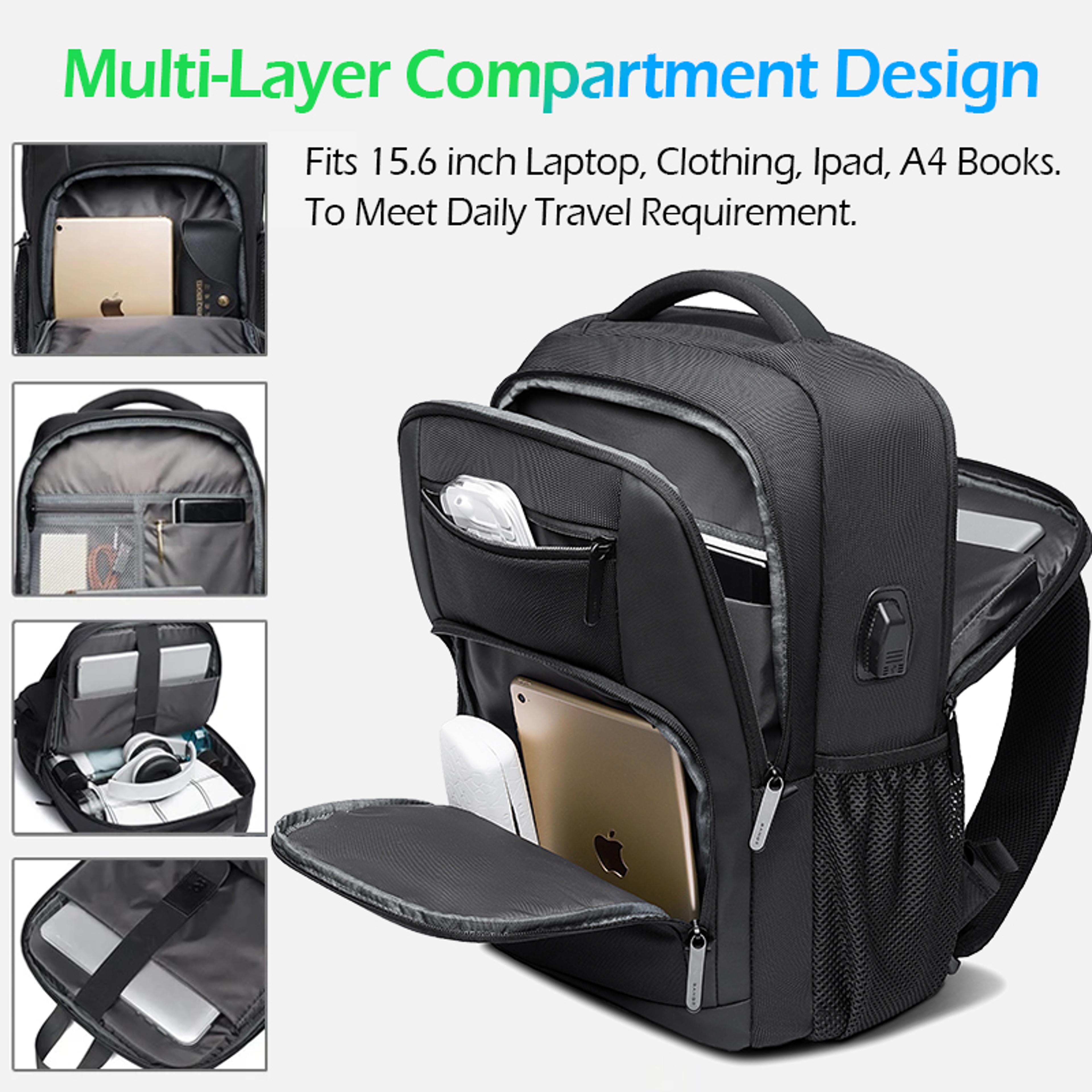 Laptop Backpack With USB Port For Travel Work  Back To School Backpack 4