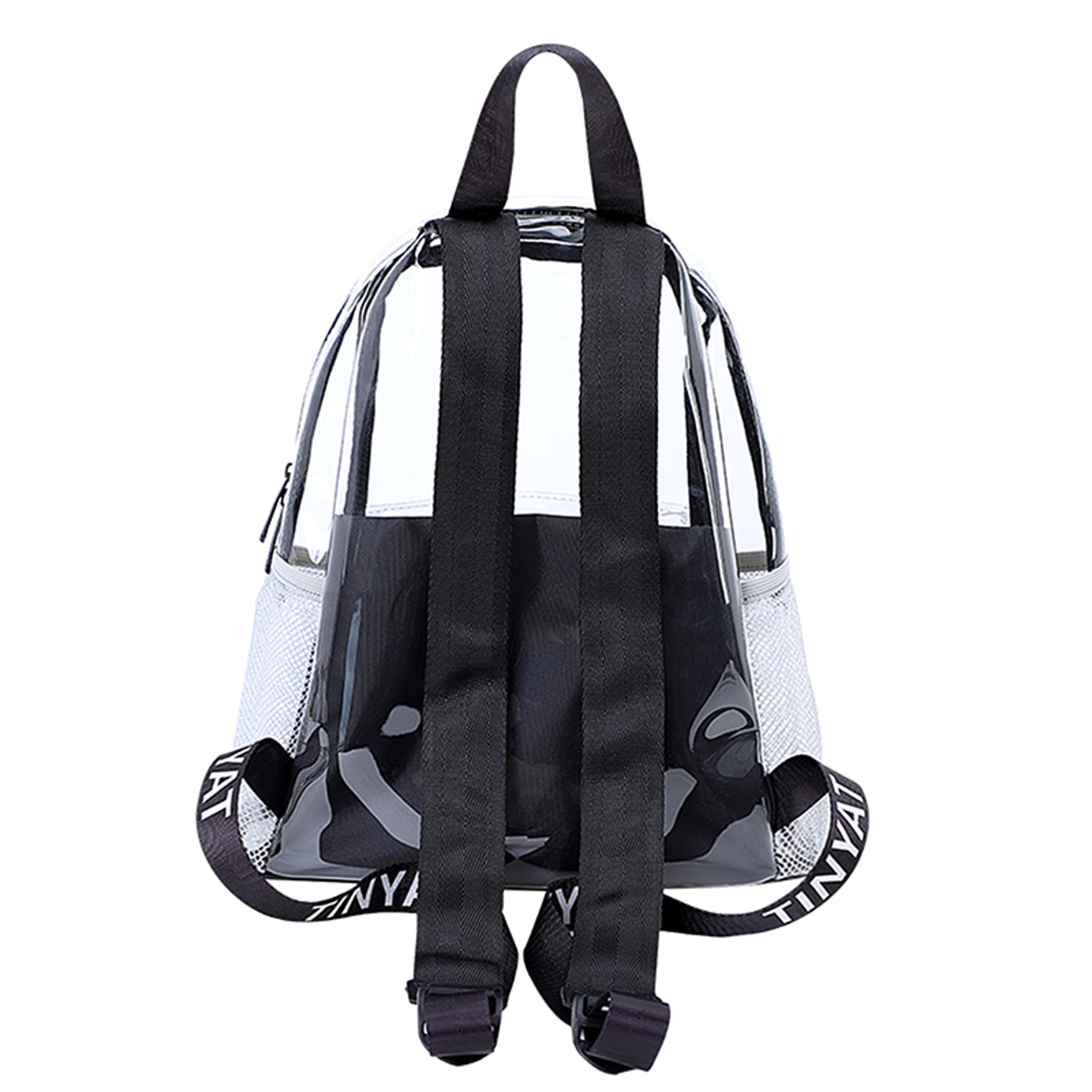 Heavy Duty Clear Backpack Large Capacity Transparent School  Travel Backpack 5