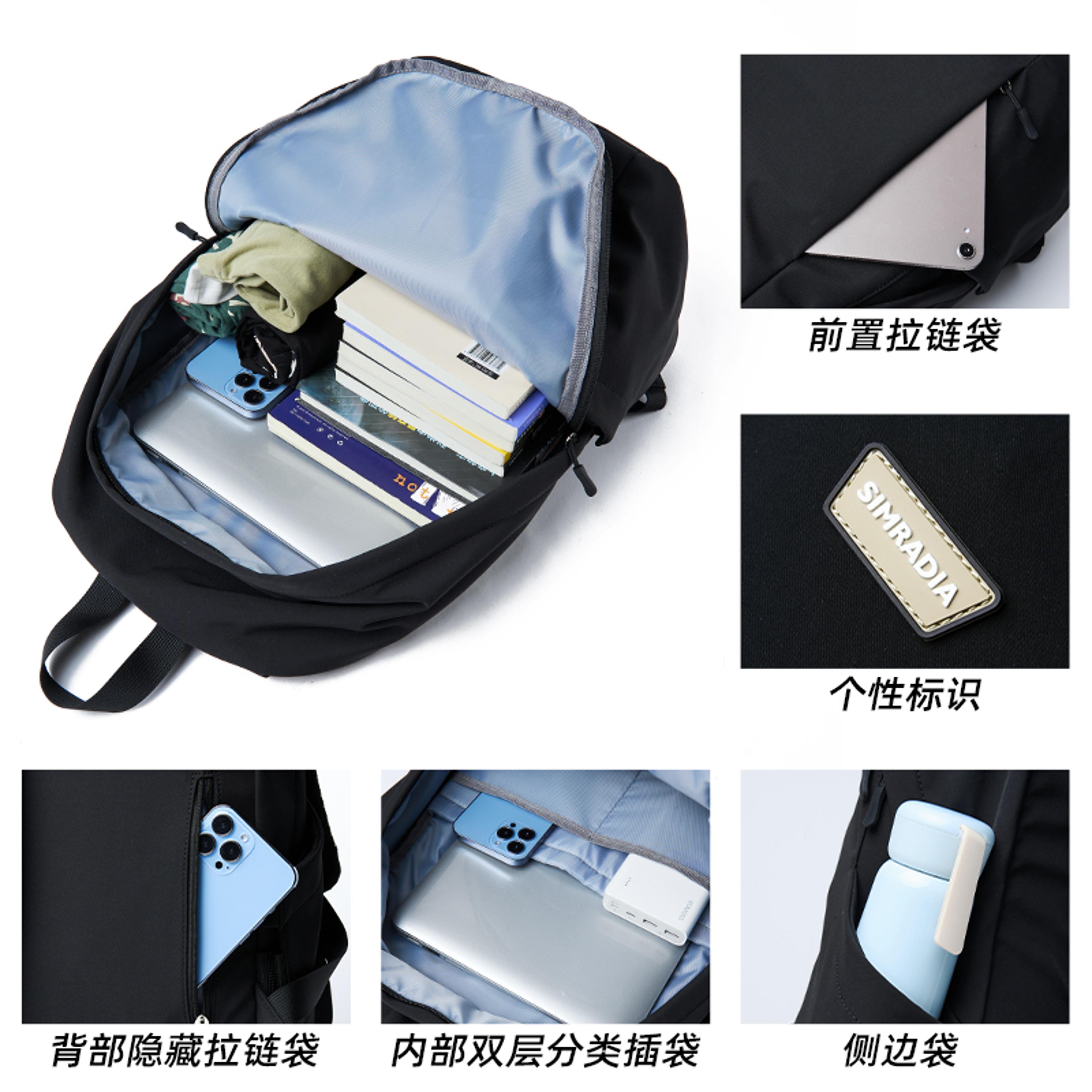 Minimalist Laptop Backpack Waterproof Travel  School Daypack 4