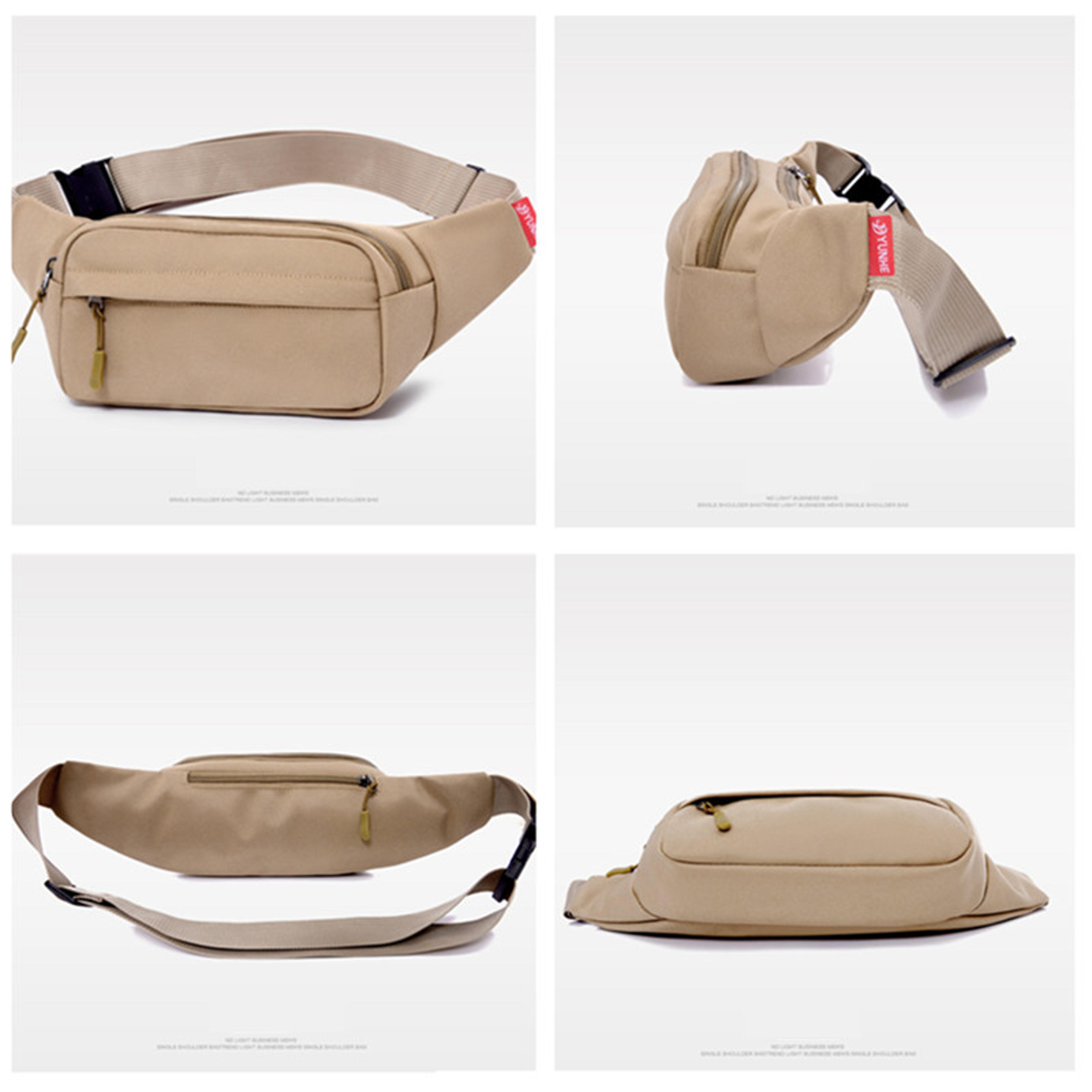 Canvas Waist Bag With Pockets Large Phone Belt Bag Travel Fanny Pack For Men  Women 6