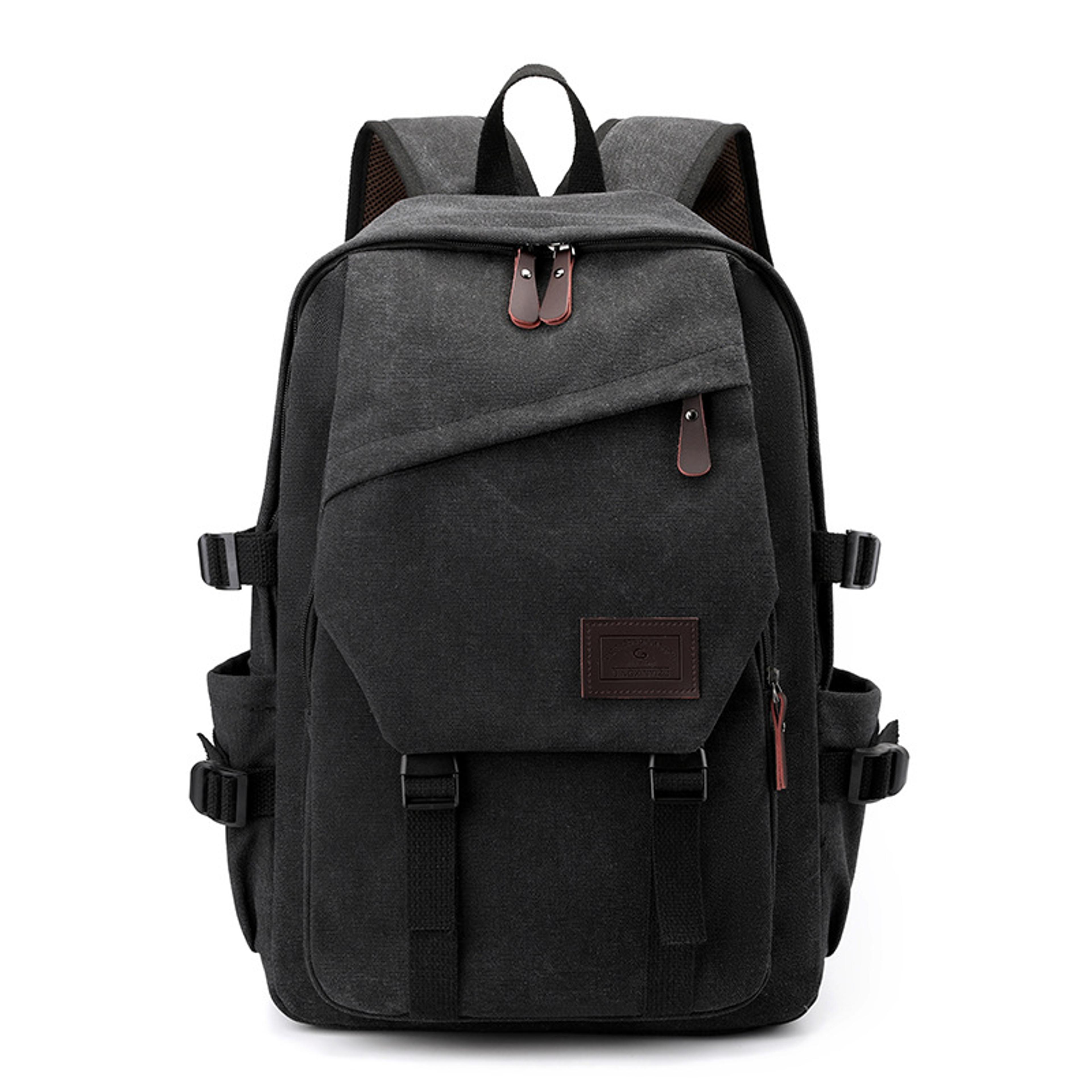 Vintage Canvas Backpack For Men Large Capacity Travel  Everyday School Backpack 1