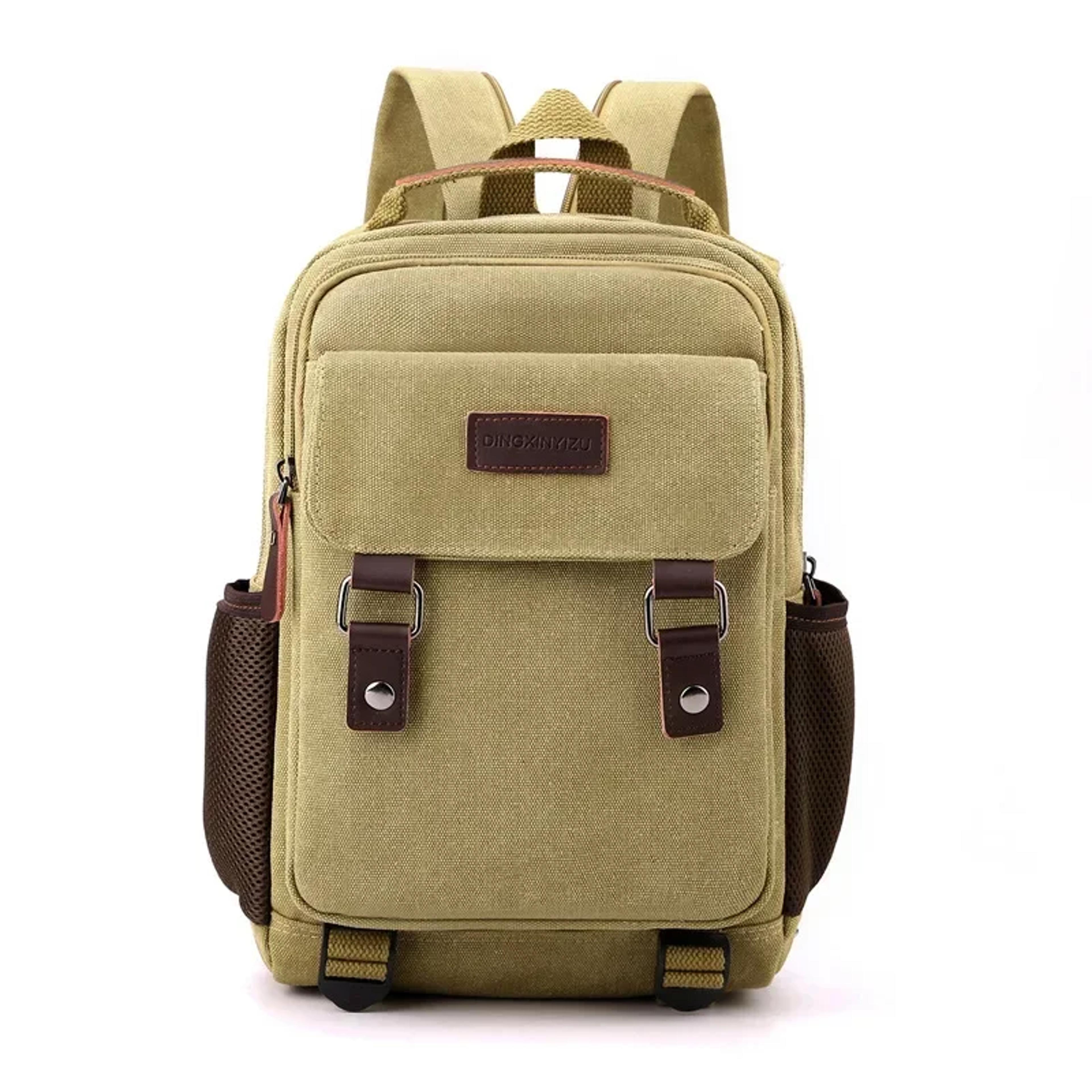 Small Mens Backpack Canvas Crossbody Daypack For Travel Work  Everyday Carry 7