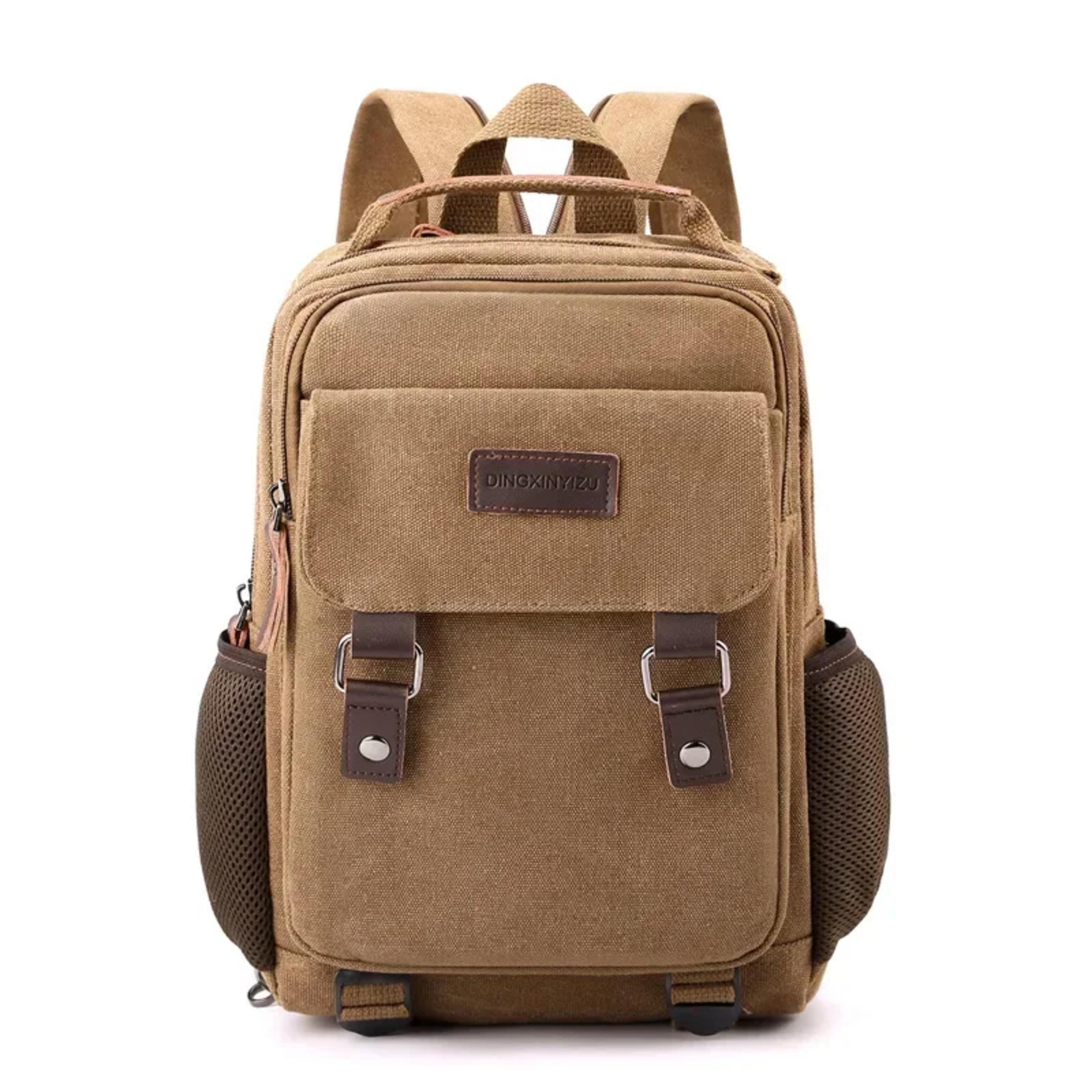 Small Mens Backpack Canvas Crossbody Daypack For Travel Work  Everyday Carry 1