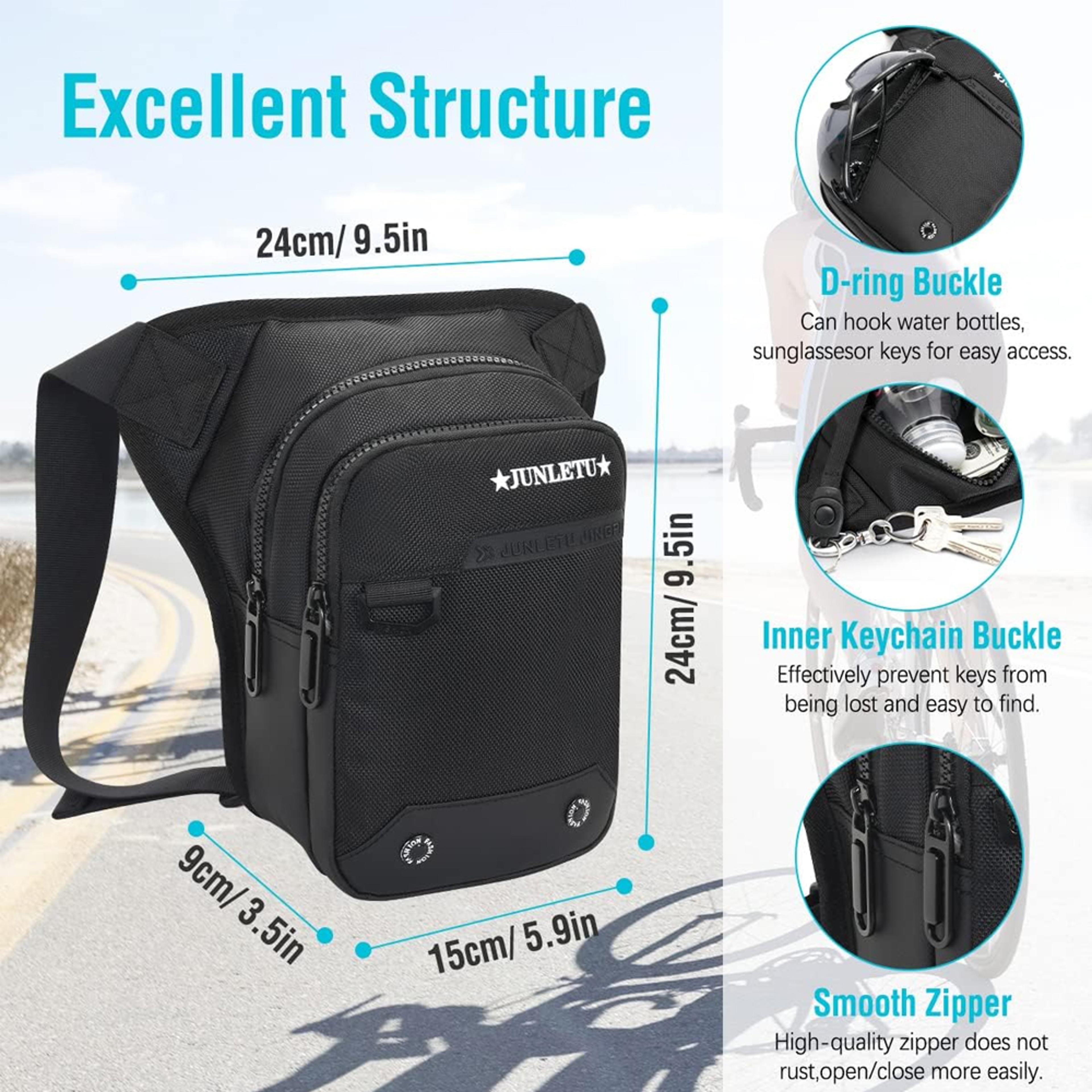Drop Leg Bag For Men  Women  Motorcycle Leg Bag  Tactical Crossbody Utility Pouch 7