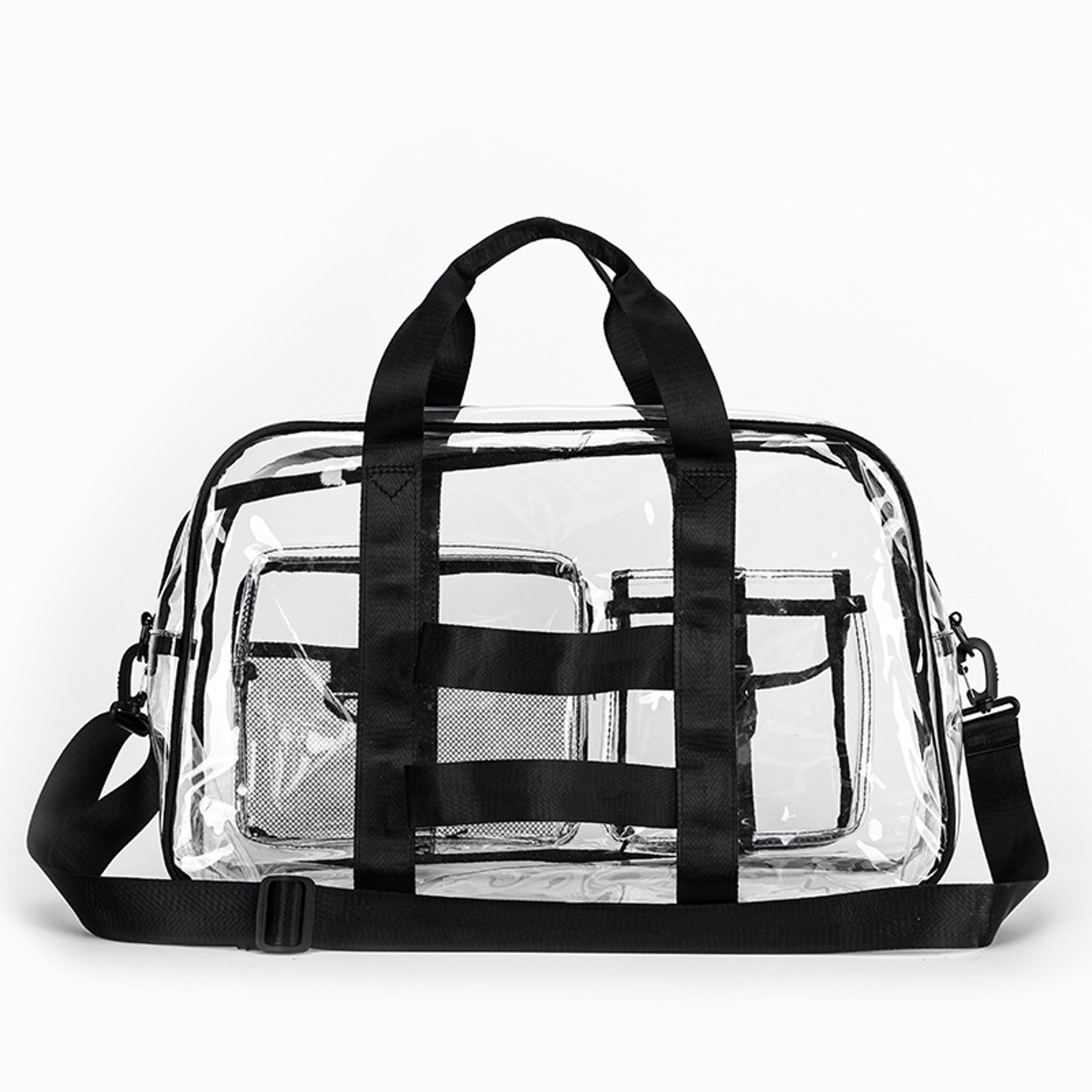 Swim Bag Transparent Beach Tote With Large Capacity Travel Shoulder Design 2