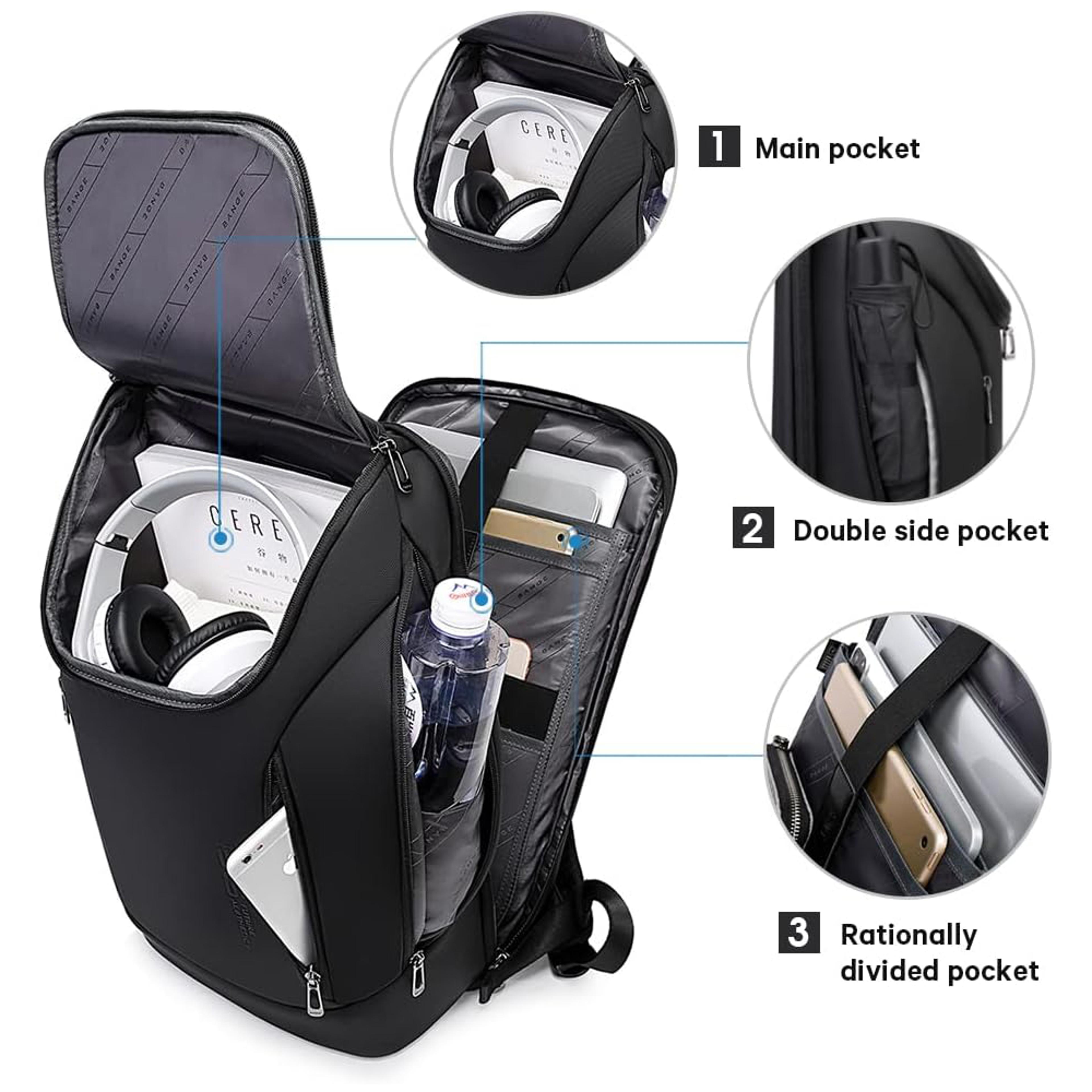 Business Laptop Backpack For Laptops Back To School Backpack Waterproof Travel Work Bag 3