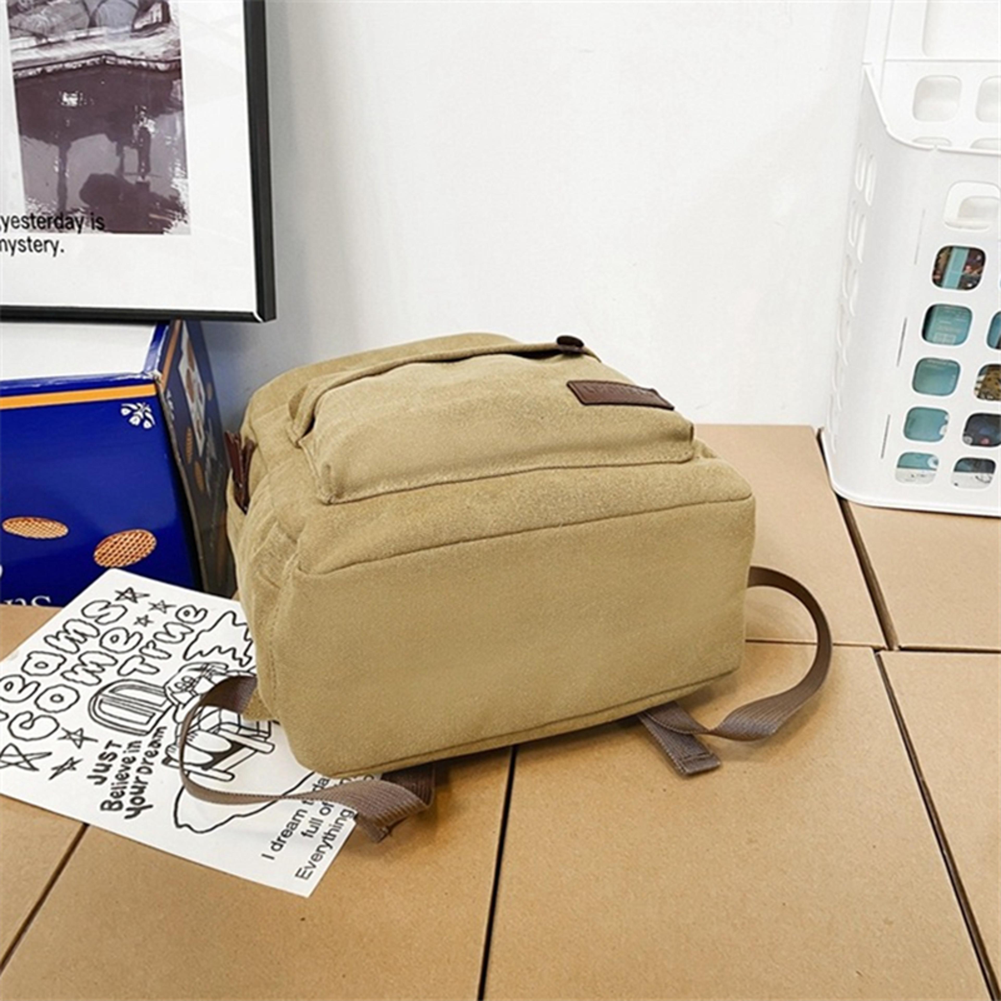 Vintage Canvas Laptop Backpack For Travel Hiking Back To School Backpack 14 Inch Daily Carry 8