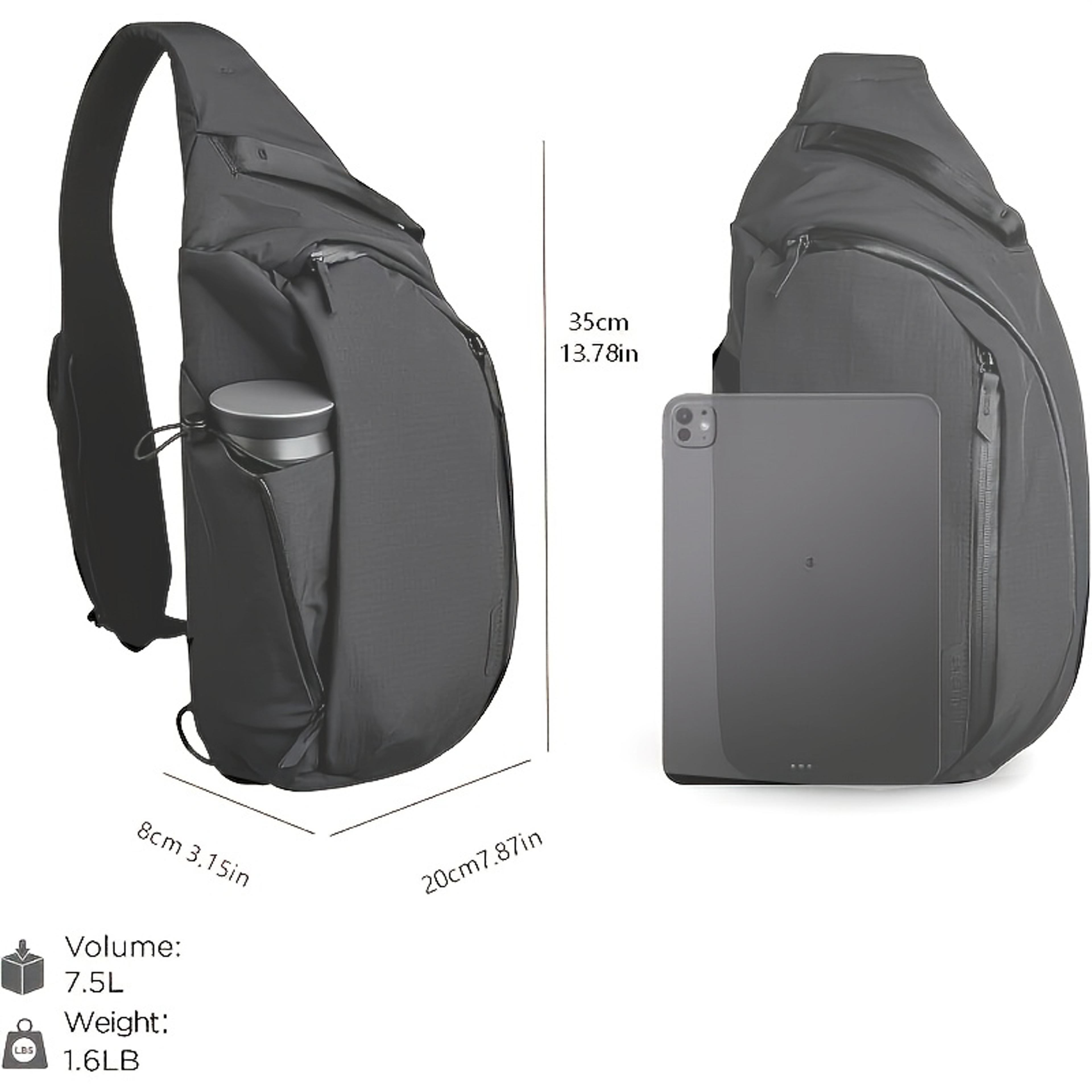 Urban Explorer Crossbody Sling Bag For Tablet With Bottle Pocket Back To School Backpack 3