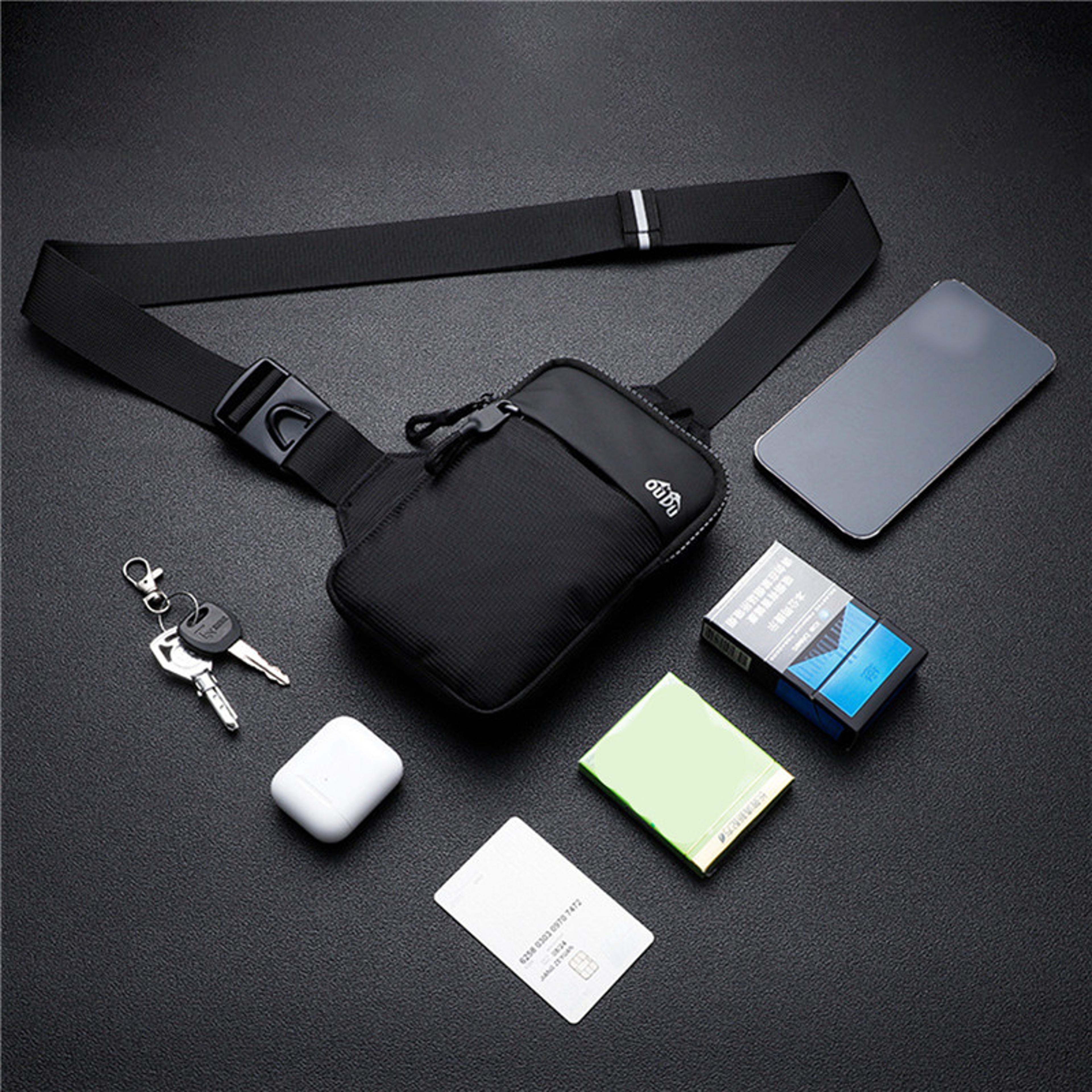 Waterproof Crossbody Bag For Men Back To School Backpack Mini Chest Sling Business Commuter Phone B 9