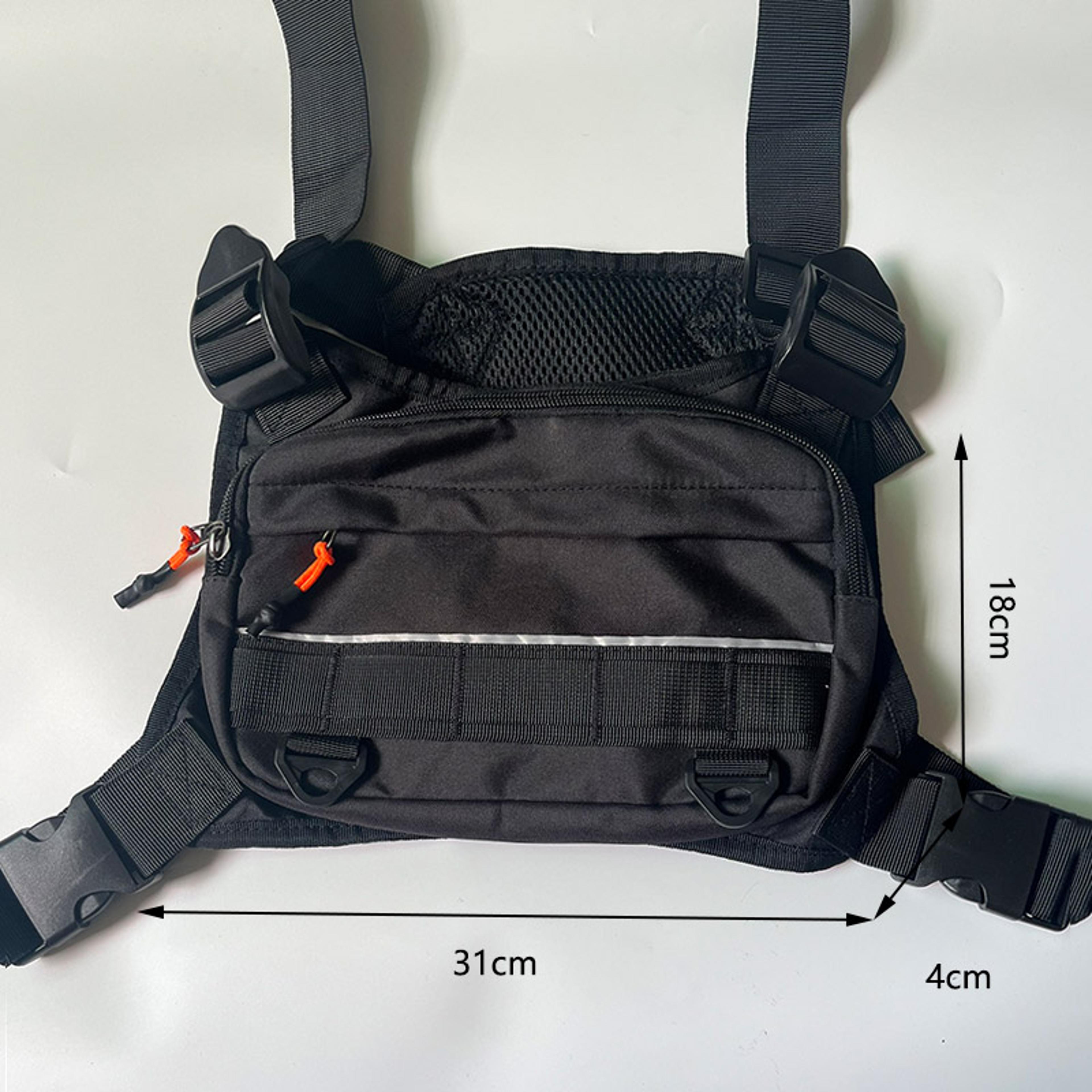 Tactical Chest Bag For Men Multi Pocket Running  Travel Vest Backpack 5