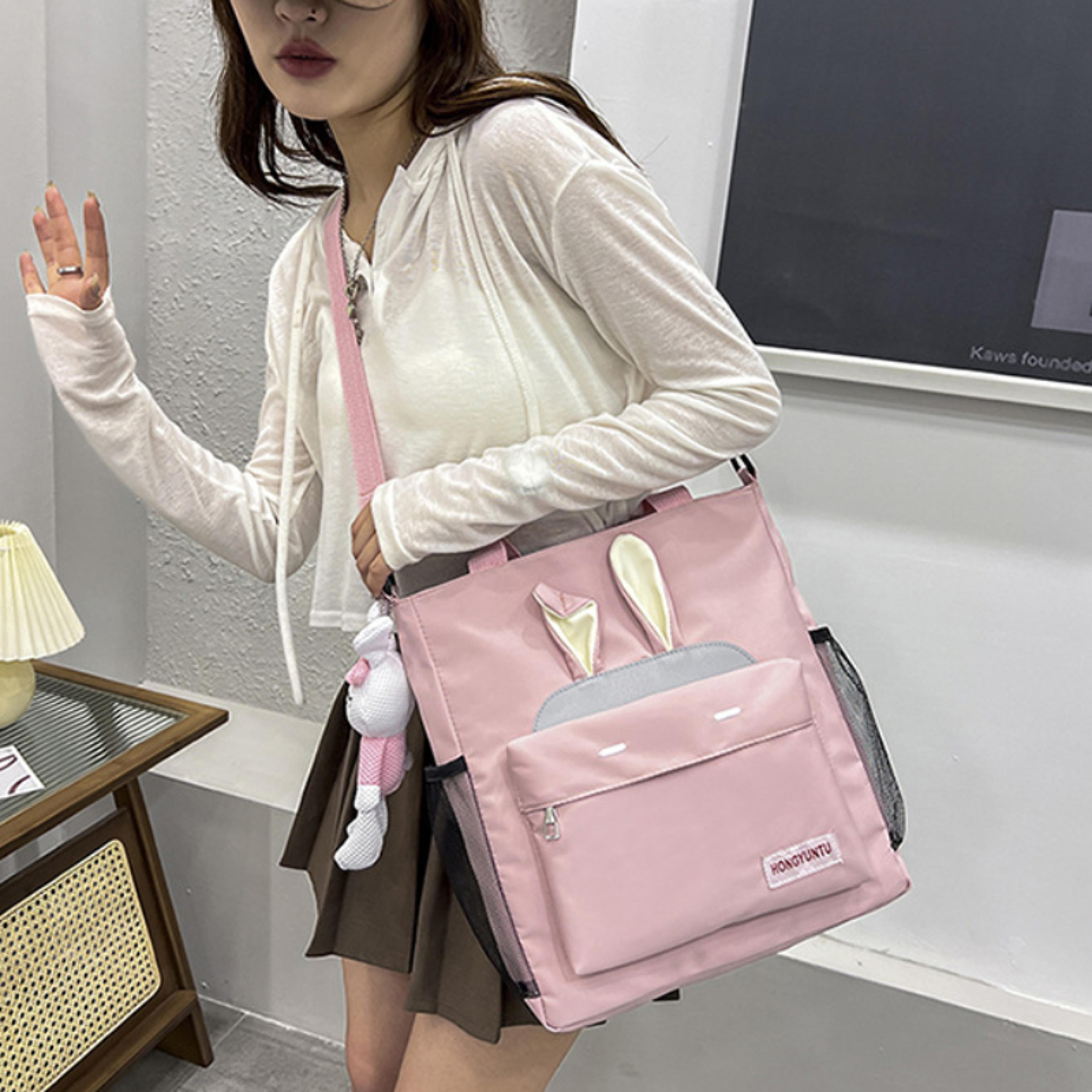 Large Capacity Crossbody Bag For Students Cute Student Shoulder Bag Multifunctional College Messeng 8