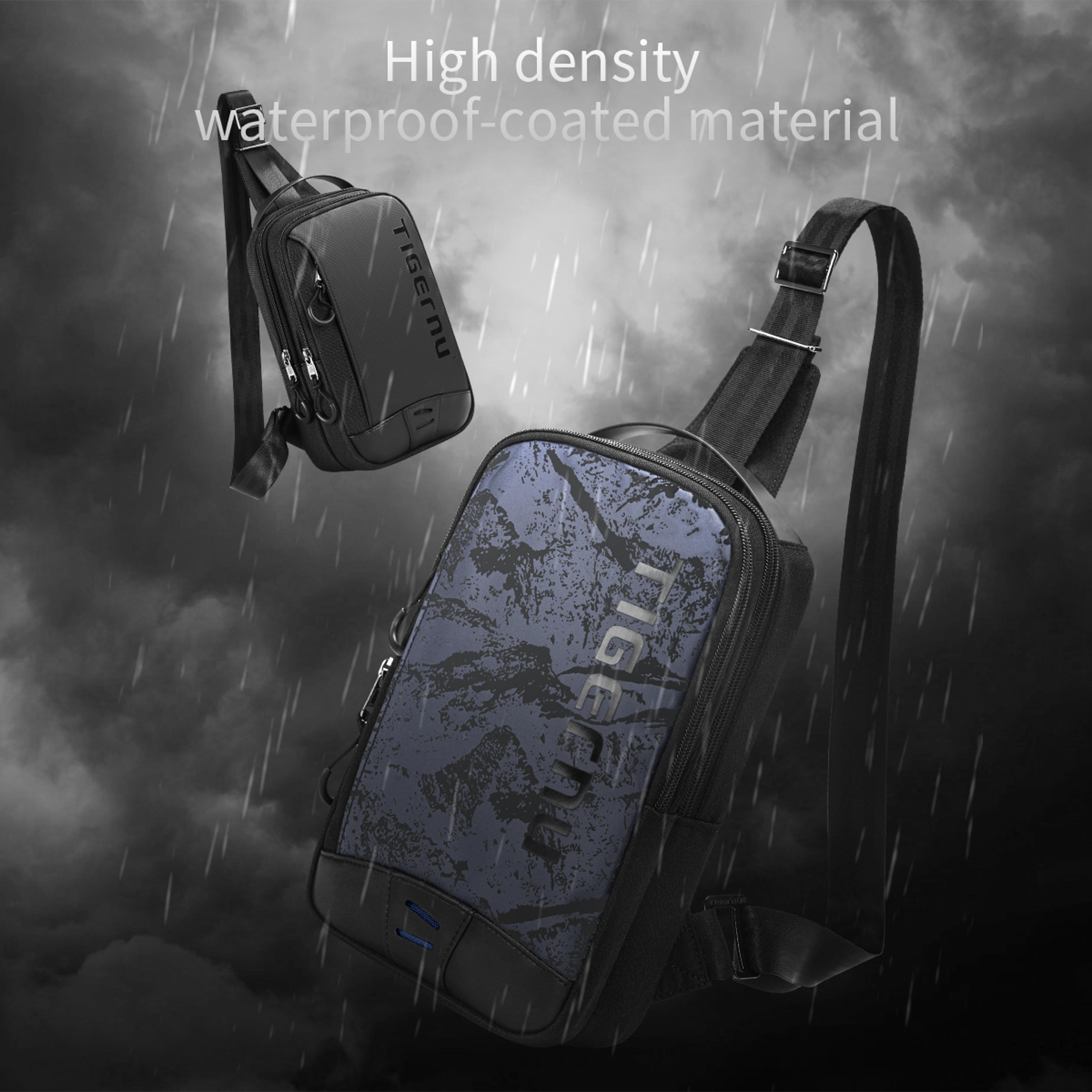 Mens Chest Bag Lightweight Crossbody Sling Bag For IPad Everyday Travel 3