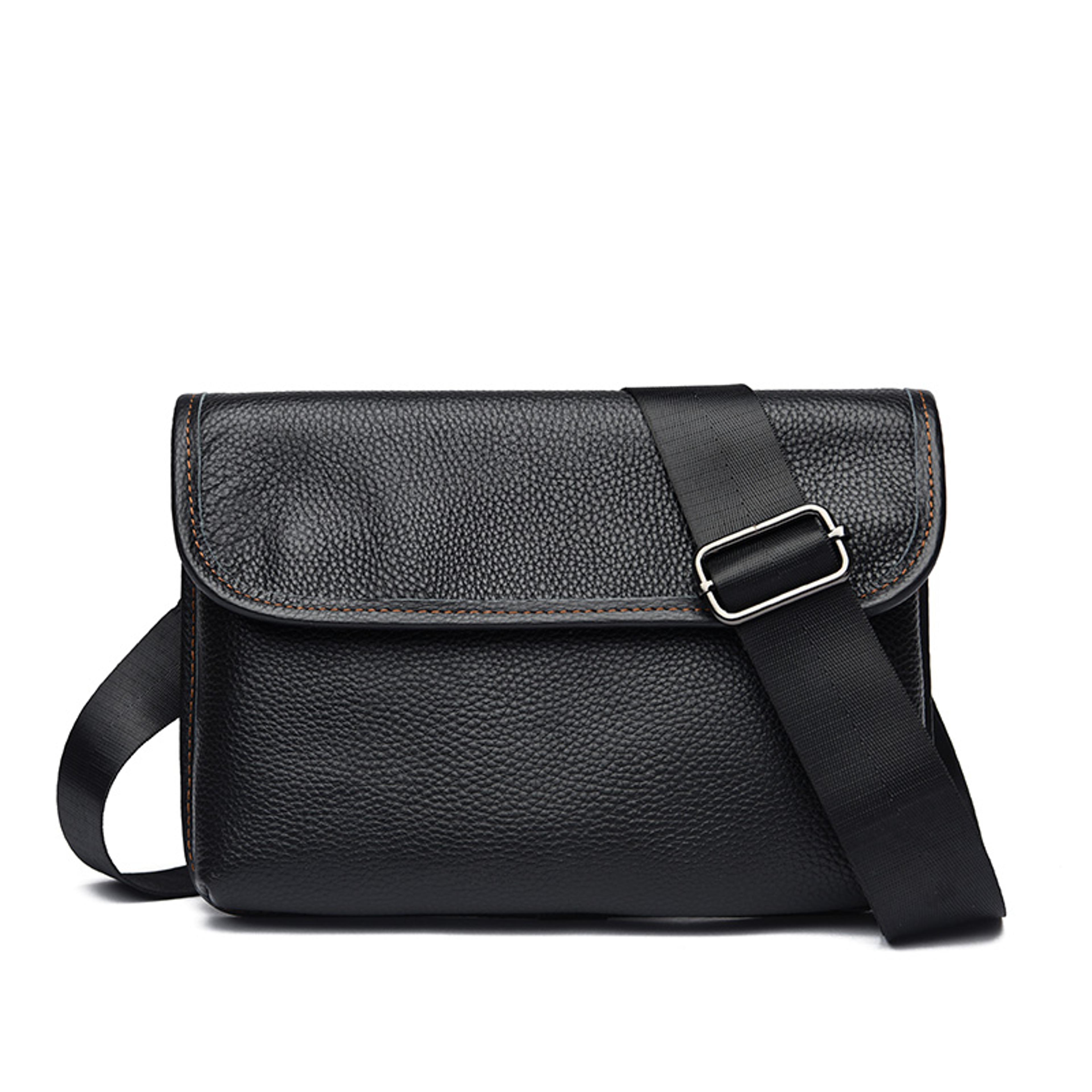 Genuine Leather Crossbody Bag For Men Premium Cowhide Shoulder Messenger Sling Bag 1