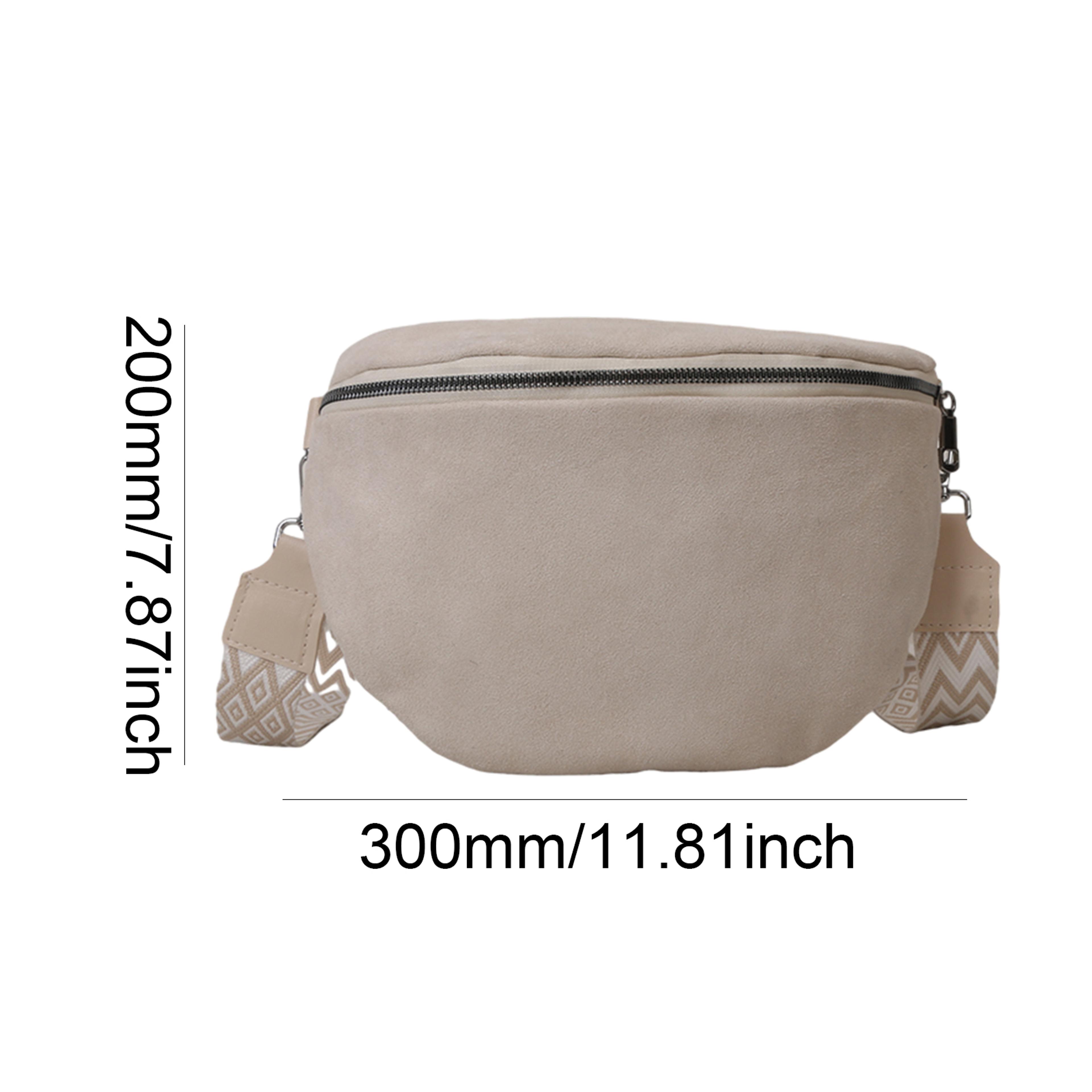 Womens Leather Crossbody Bag PU Leather Shoulder Chest Bag Adjustable Fashion Waist Sling Bag 1