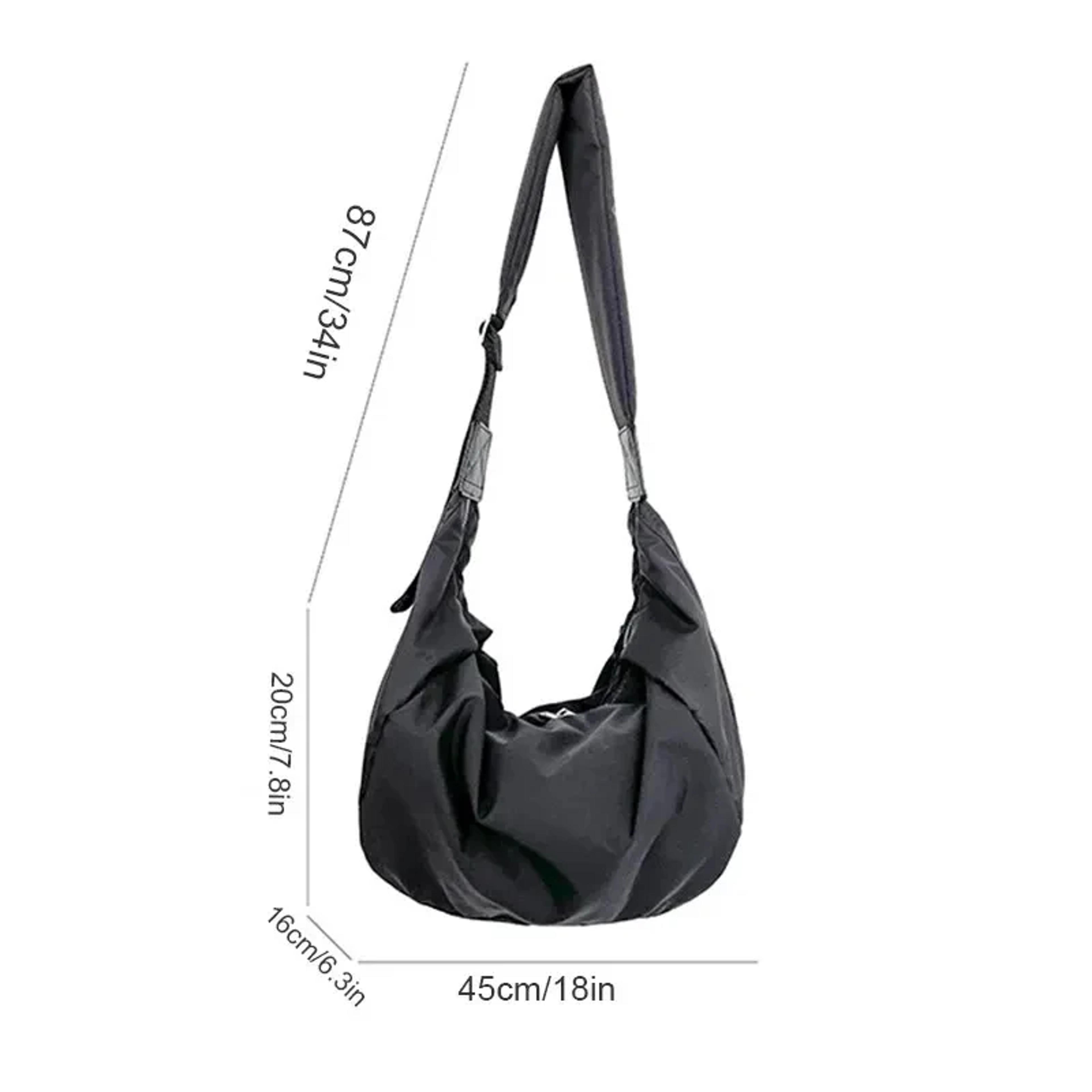 Womens Nylon Shoulder Bag Large Capacity Tote Korean Style Crossbody Handbag 5