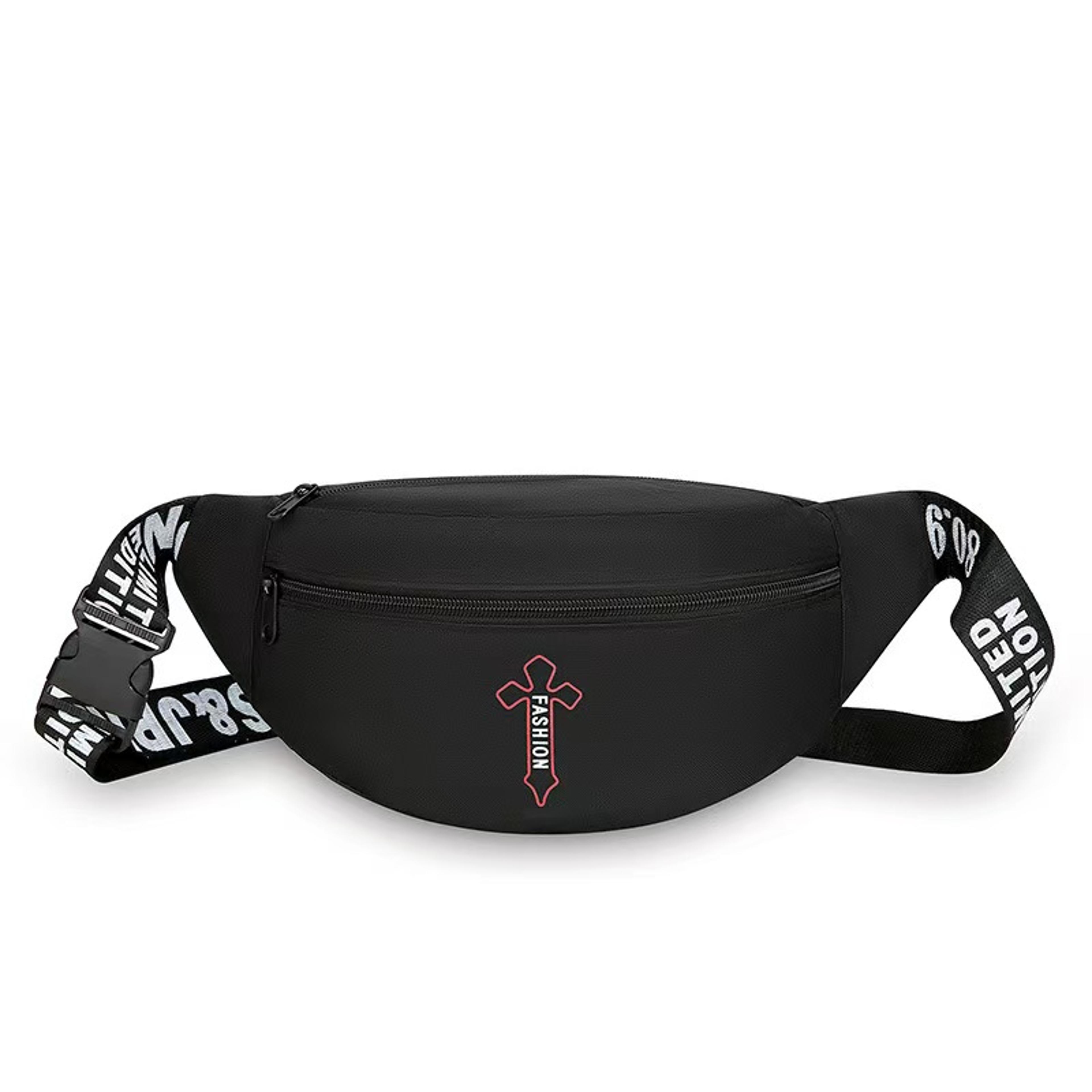 Men Multi Pocket Waist Bag Large Capacity Outdoor Sports Crossbody Pack 3