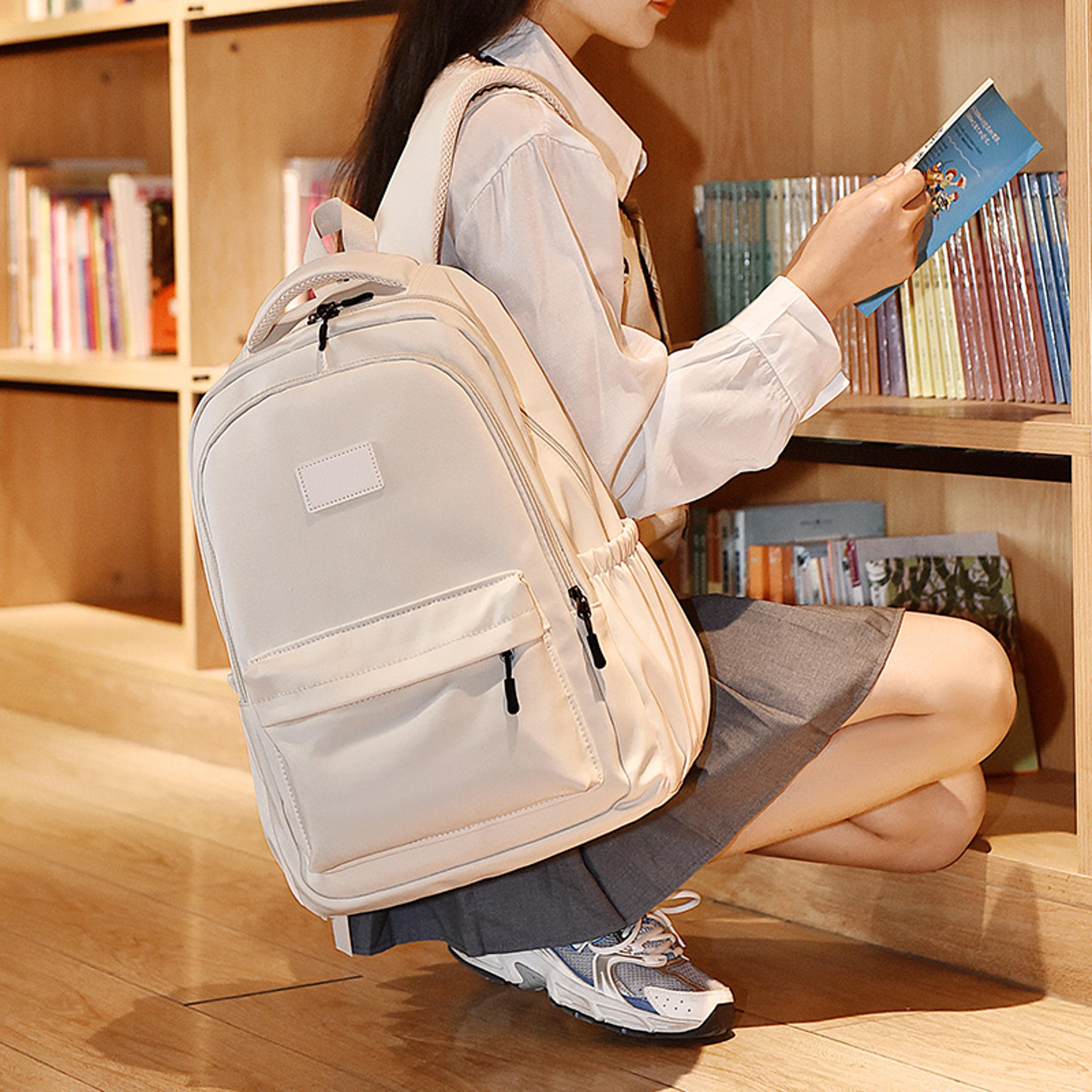 Cute Aesthetic Waterproof Laptop Backpack Lightweight College Bag 5