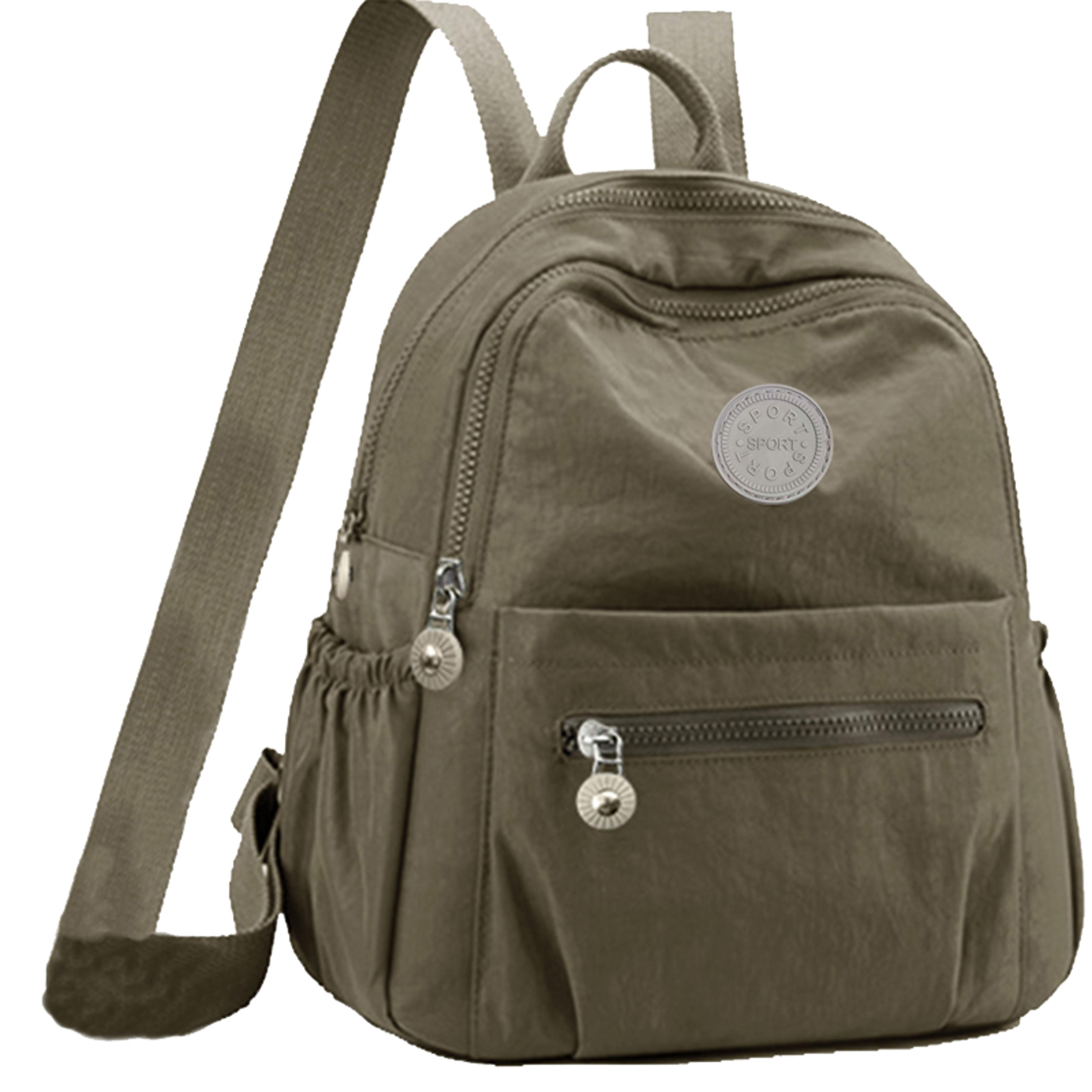 Simple Solid Tone Womens Lightweight Fashion Backpack 5