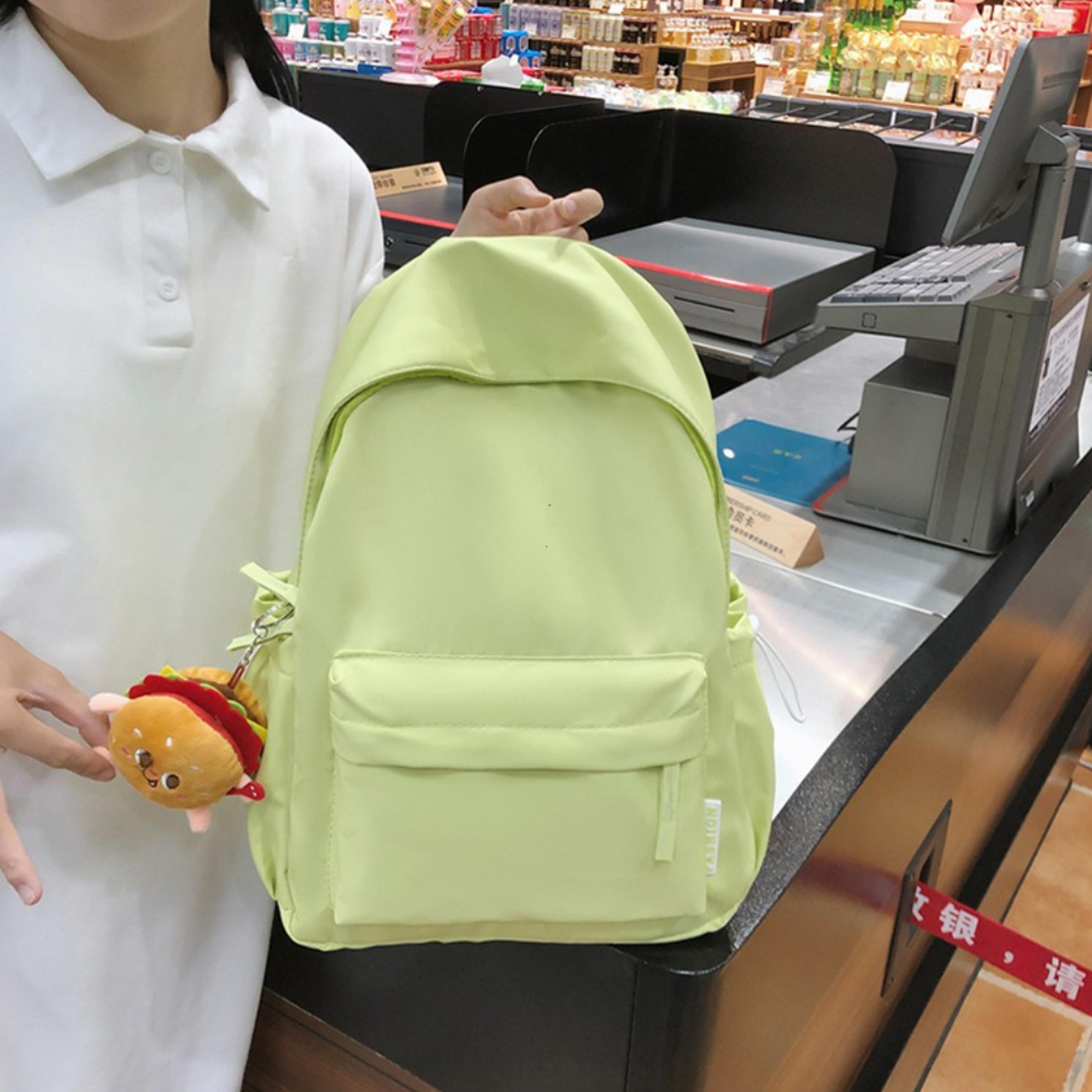 Waterproof Nylon School Backpack For Girls Laptop Travel Bookbag 7