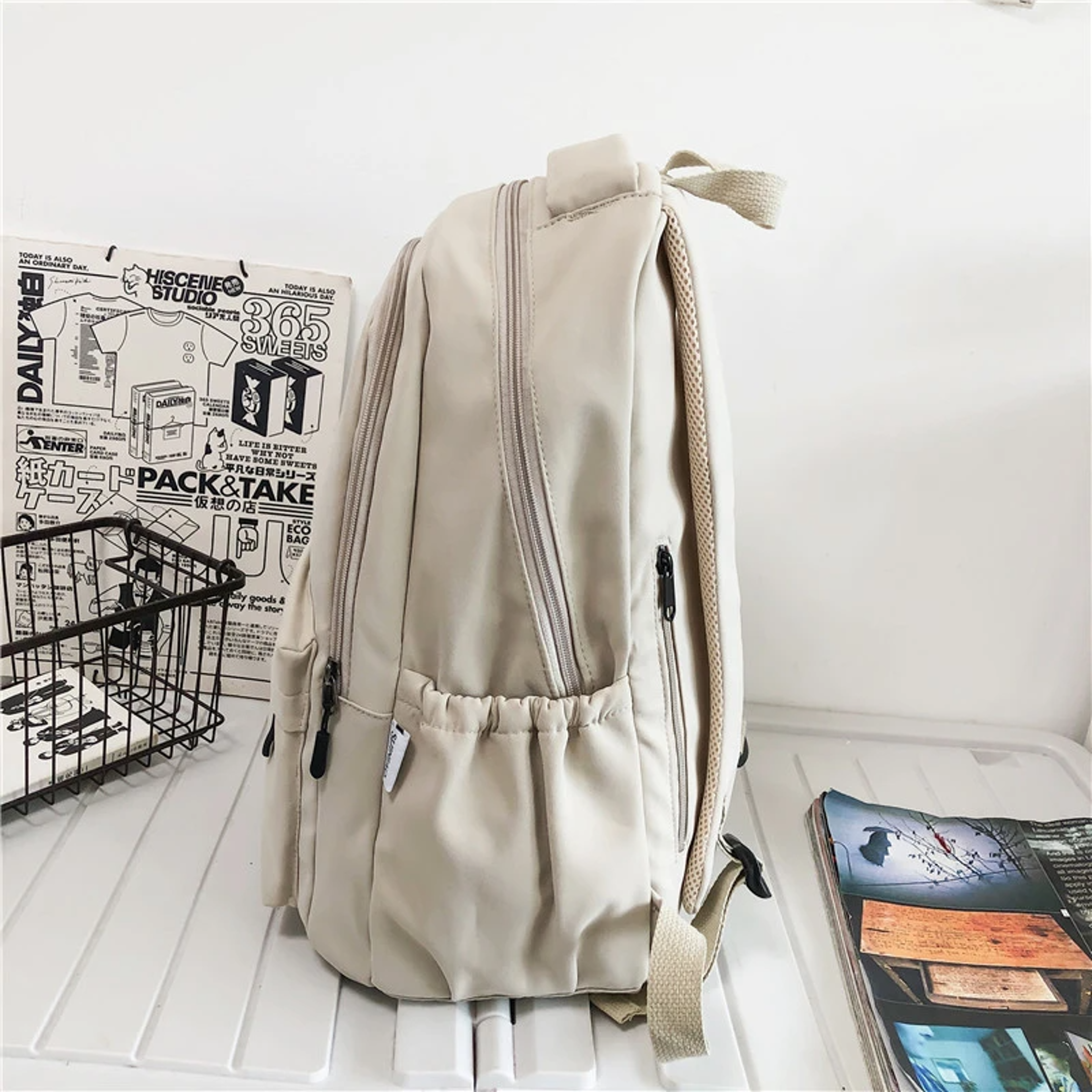 Women Multi Pocket Laptop Backpack Casual College School Bag Durable Travel Daypack 7