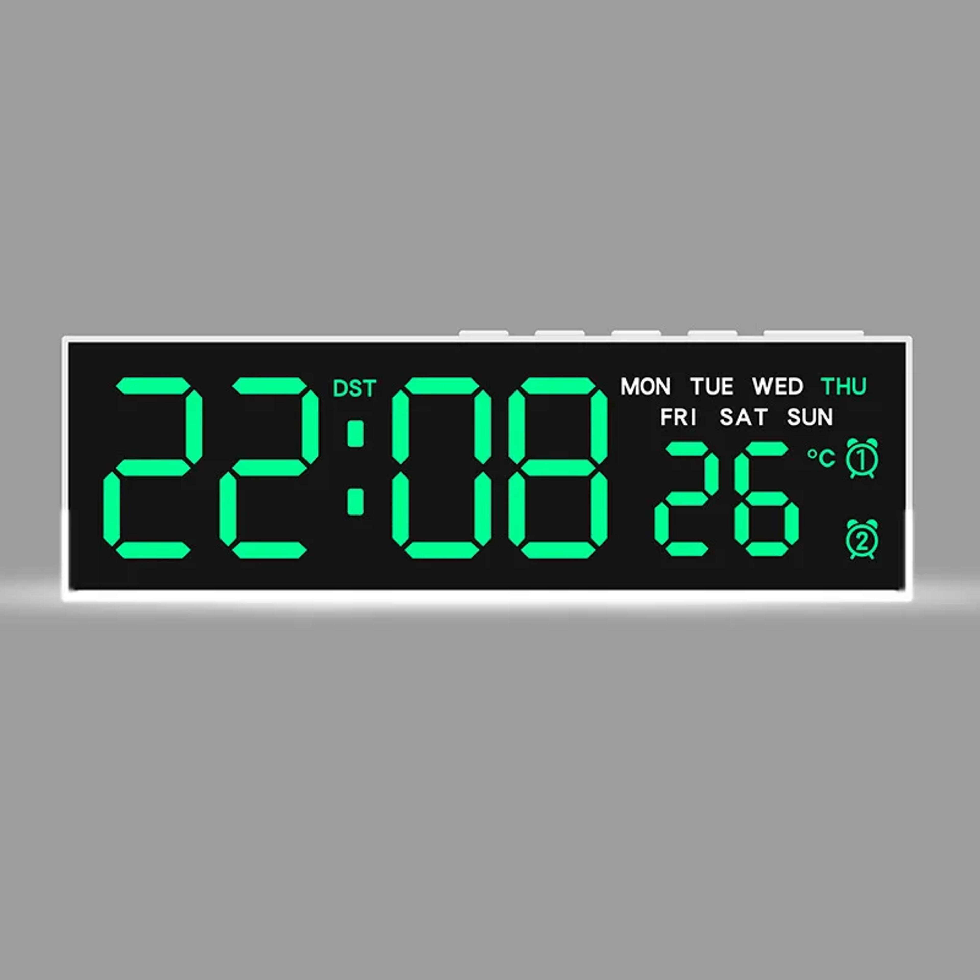 USB Powered Digital Alarm Clock With LED Display Bedside Alarm Clock Temperature Display And Dual A 5