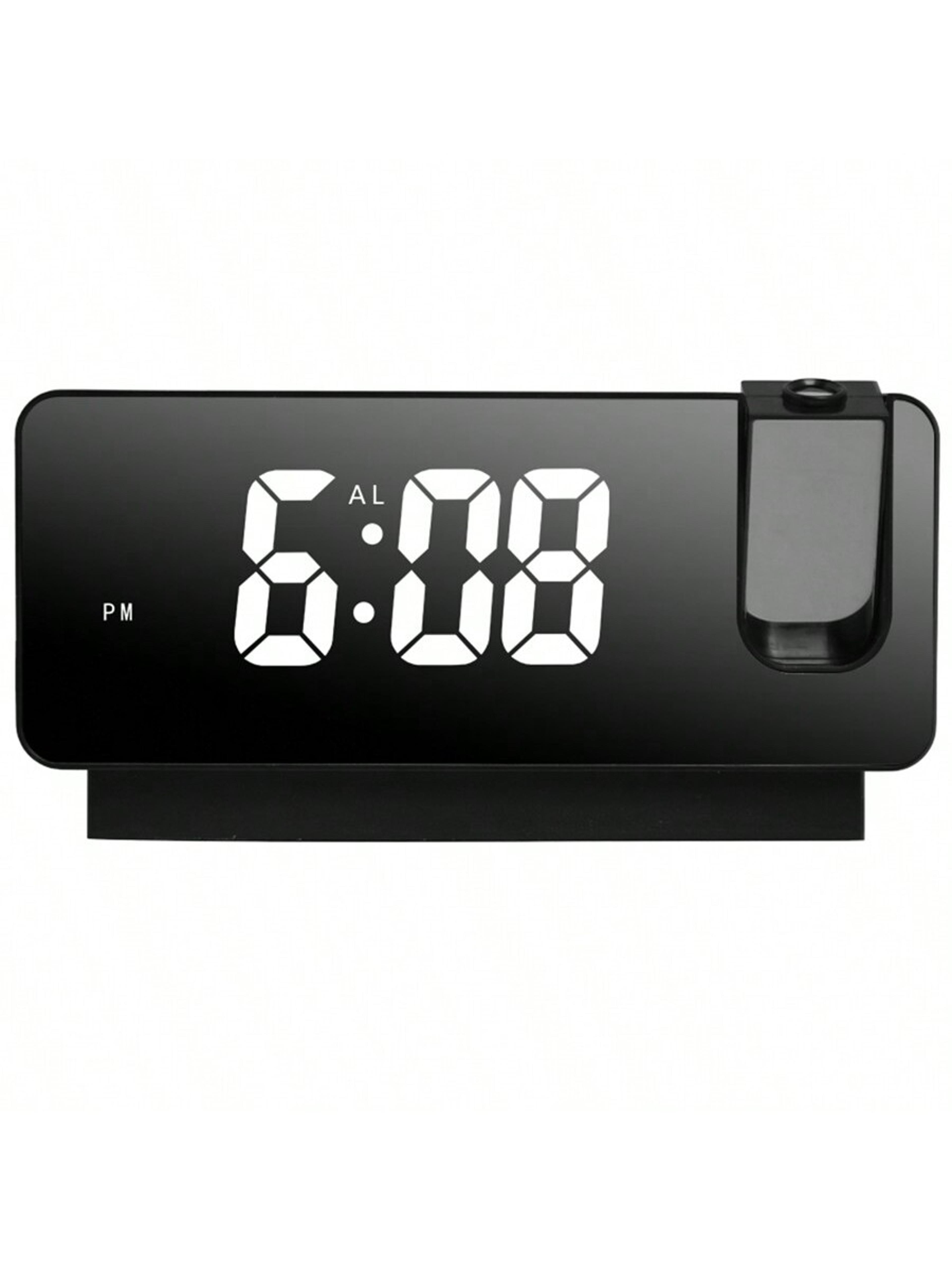 Projection Alarm Clock With LED Display Silent Digital Bedside Clock For Bedroom Office Students 0