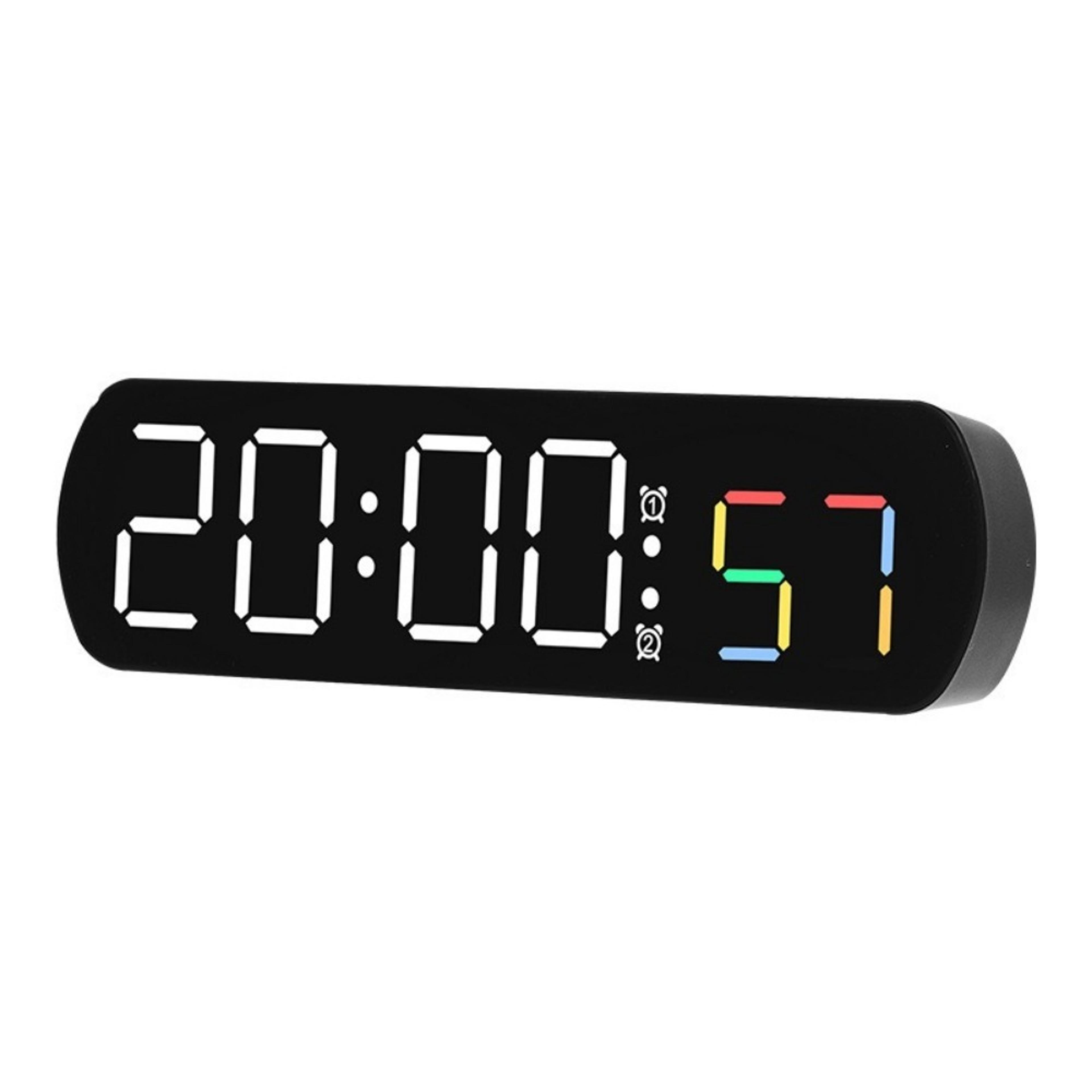 Large Display Digital Alarm Clock With LED Screen Temperature Display And Loud Alarm 0