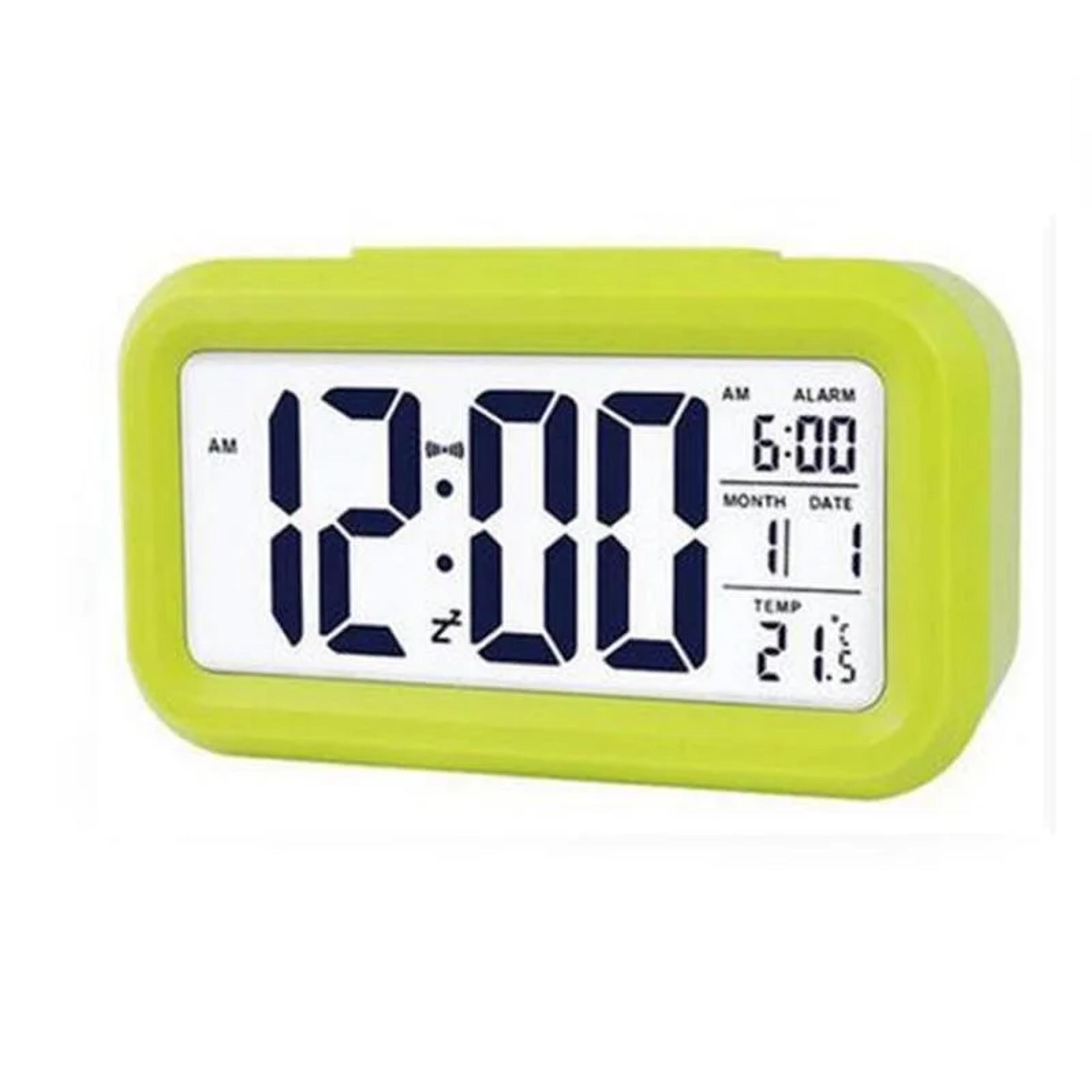 Digital Alarm Clock LCD Desk Clock With Calendar Indoor Thermometer For Bedroom Office 3