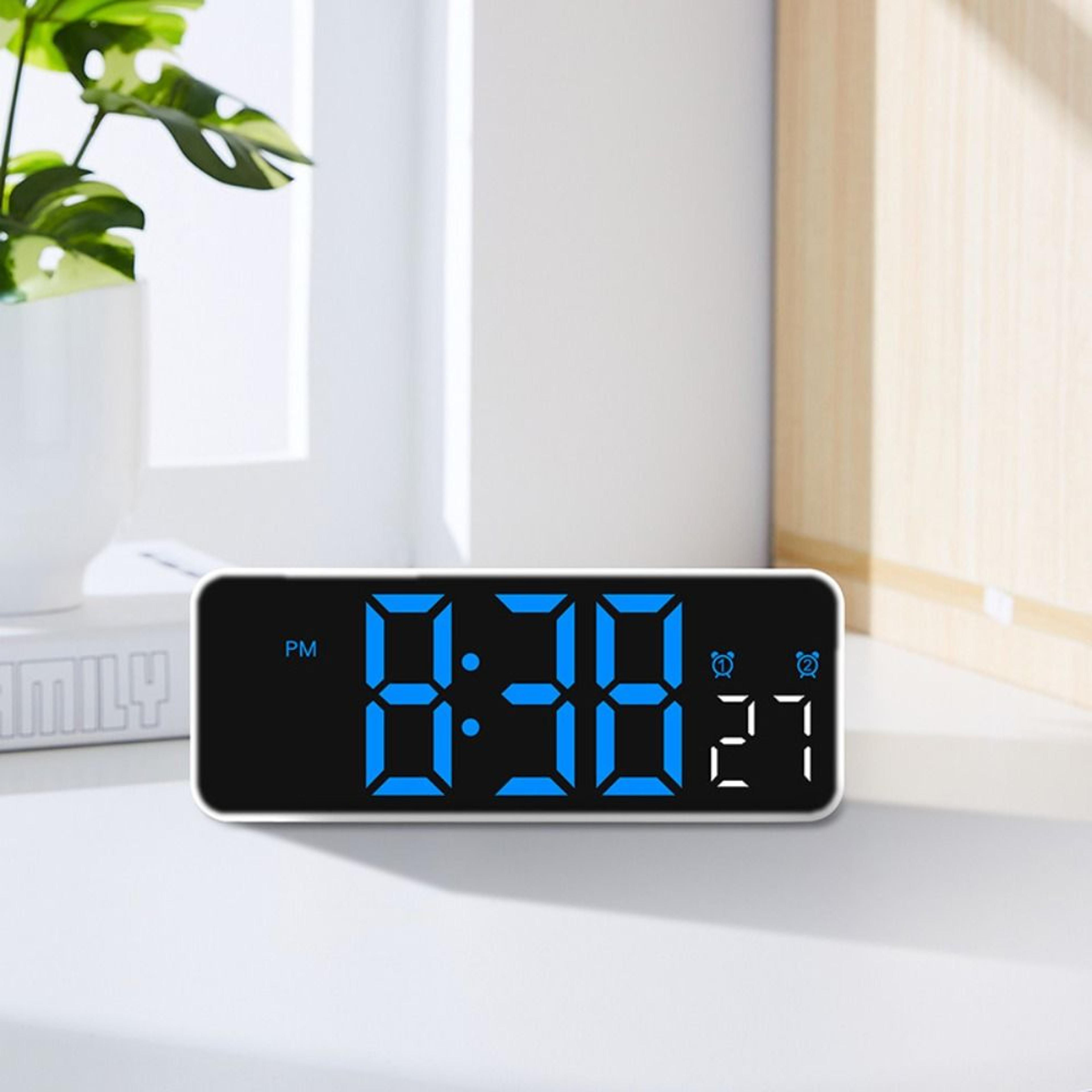 Modern LED Wall Clock Digital Wall Clock With Large Display Date Temperature Wall Or Desk Clock 8
