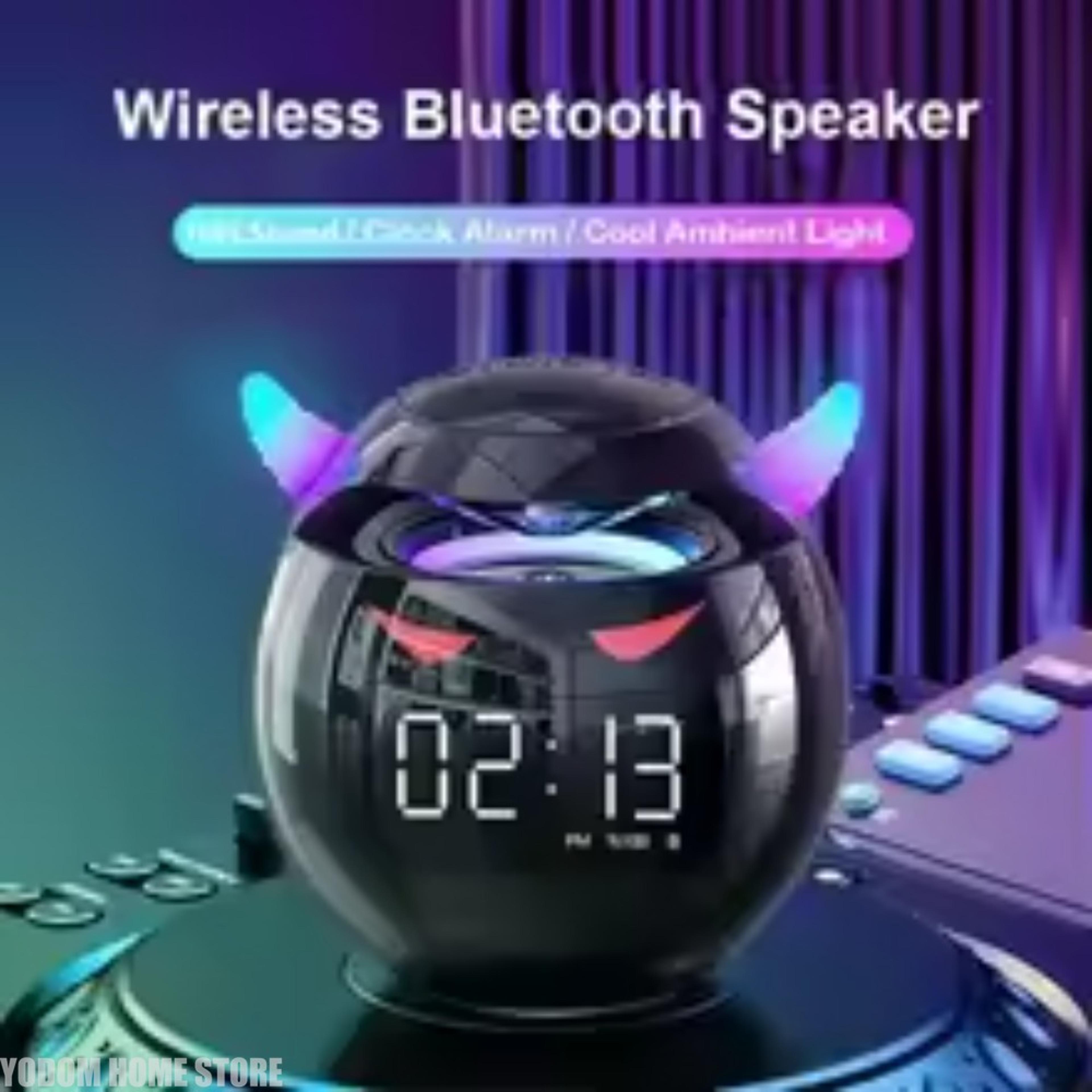 Bluetooth Speaker Alarm Clock With LED Digital Display Dual Alarm Portable Wireless Desk Clock 5