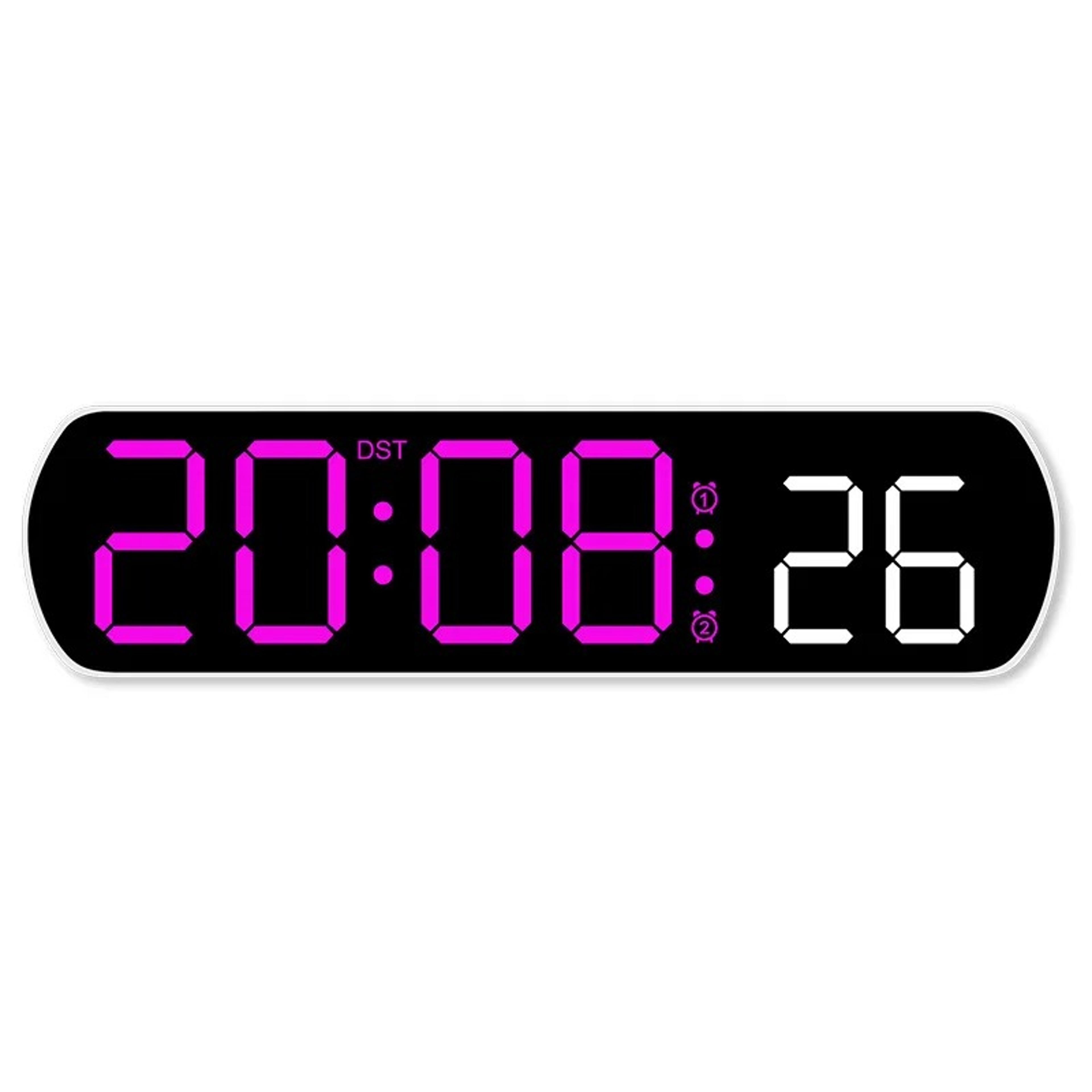 Voice Activated Digital Alarm Clock With LED Display Temperature Date And Night Mode 2