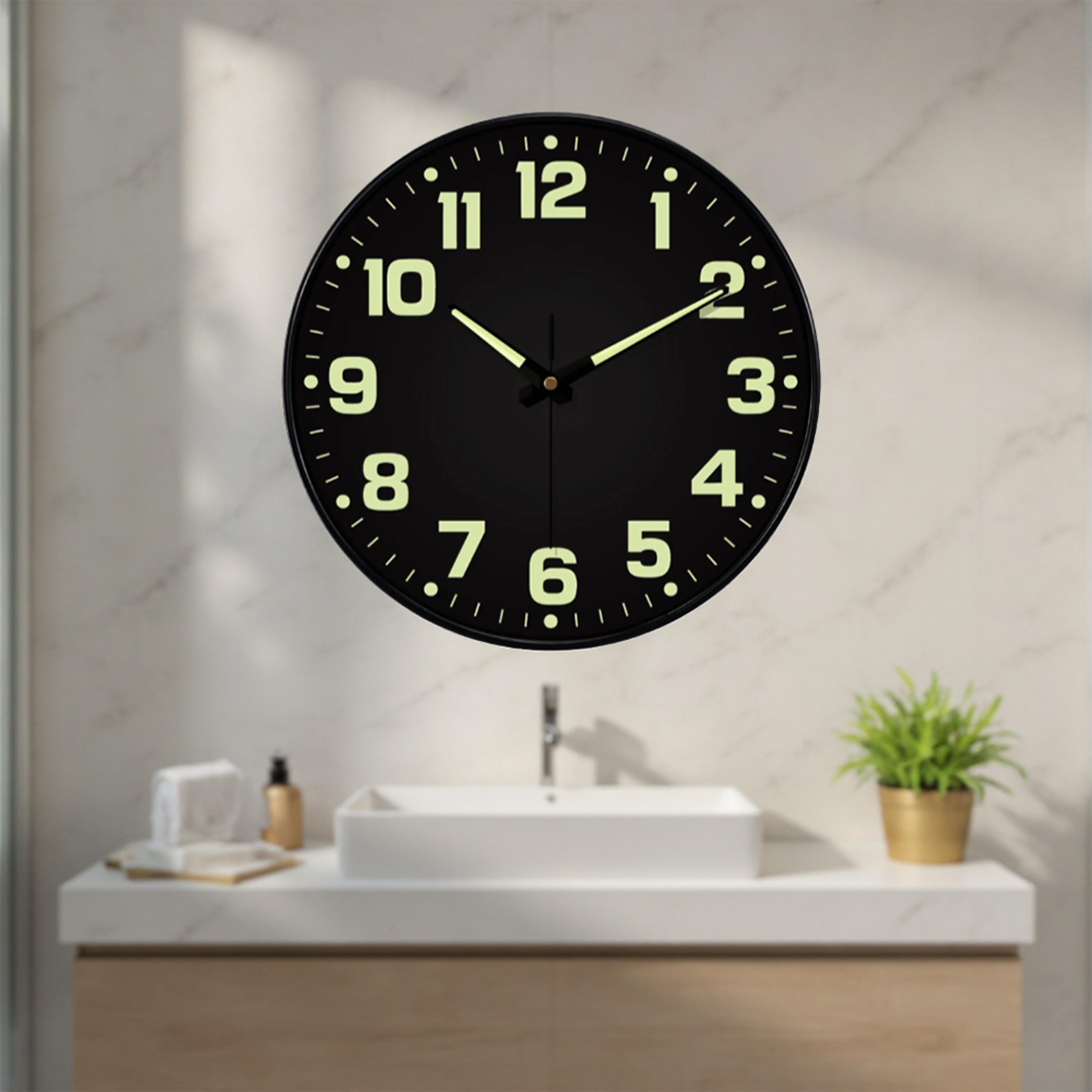 Luminous Wall Clock Light Digital Quartz Silent Wall Clock For Bedroom Living Room Study 3