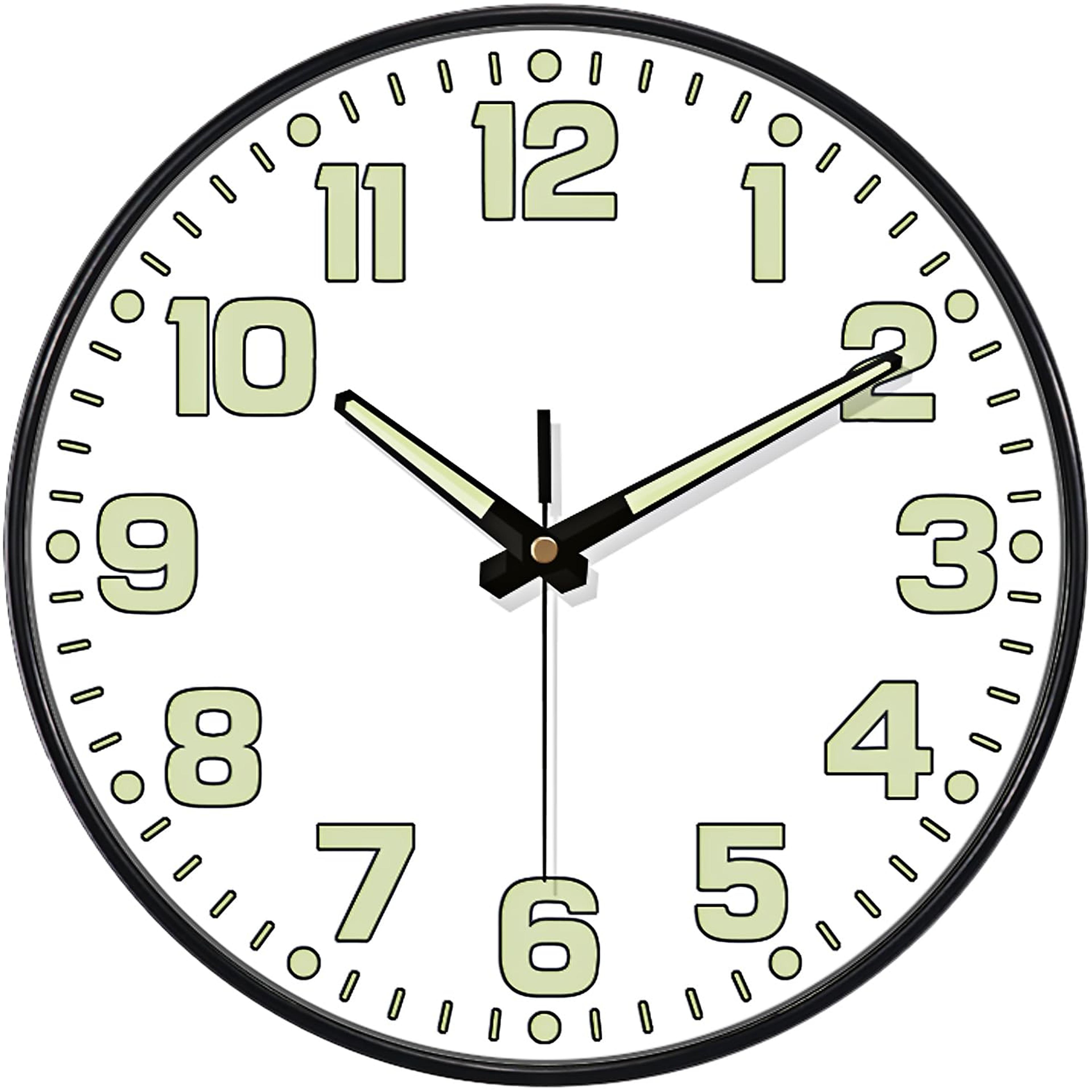 Luminous Wall Clock Light Digital Quartz Silent Wall Clock For Bedroom Living Room Study 1