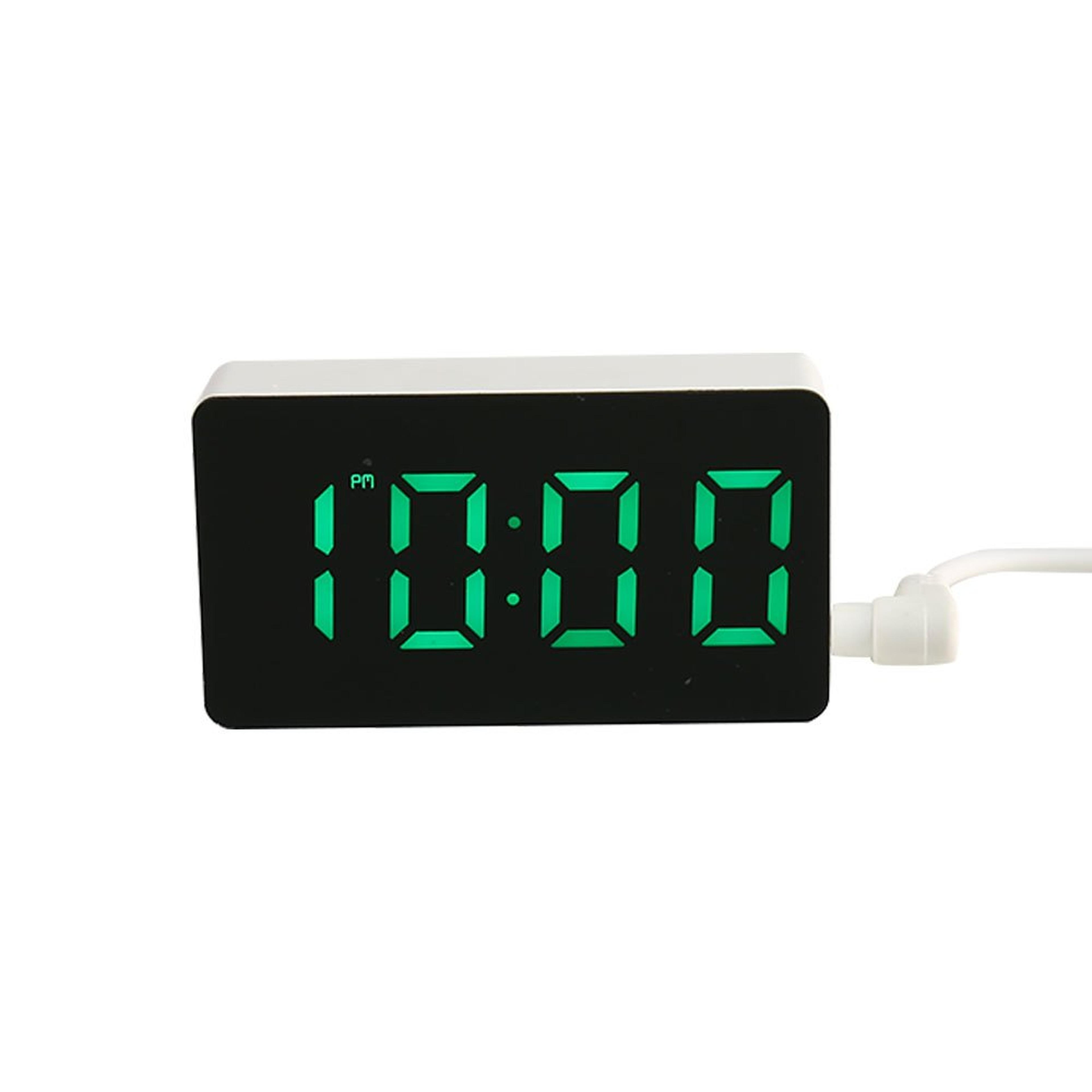LED Mirror Clock Digital Alarm Clock Smart Bedroom Desk Clock Home Decor 0