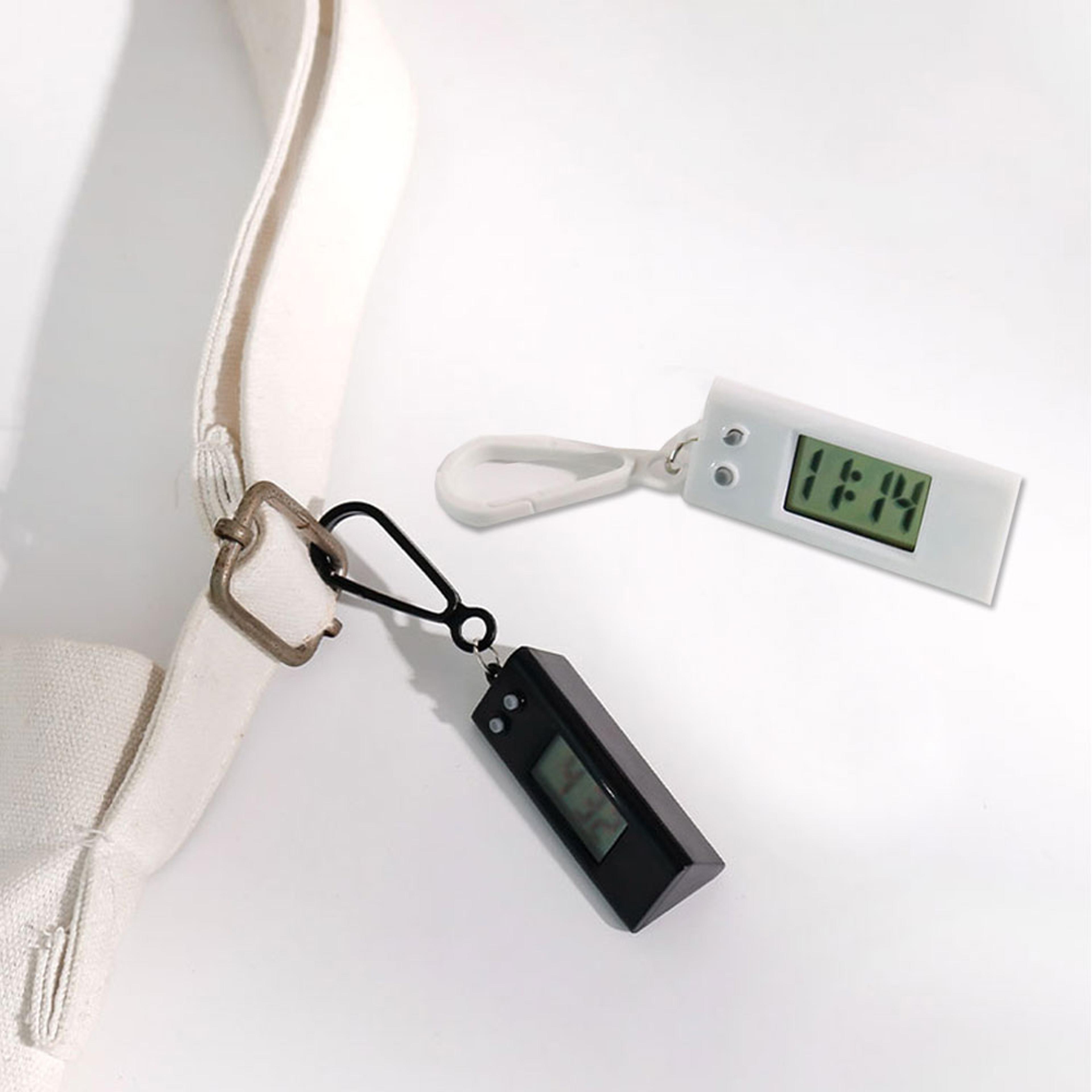 Mini Digital Clock Keychain Portable Electronic Student Watch Hanging Time Display 2